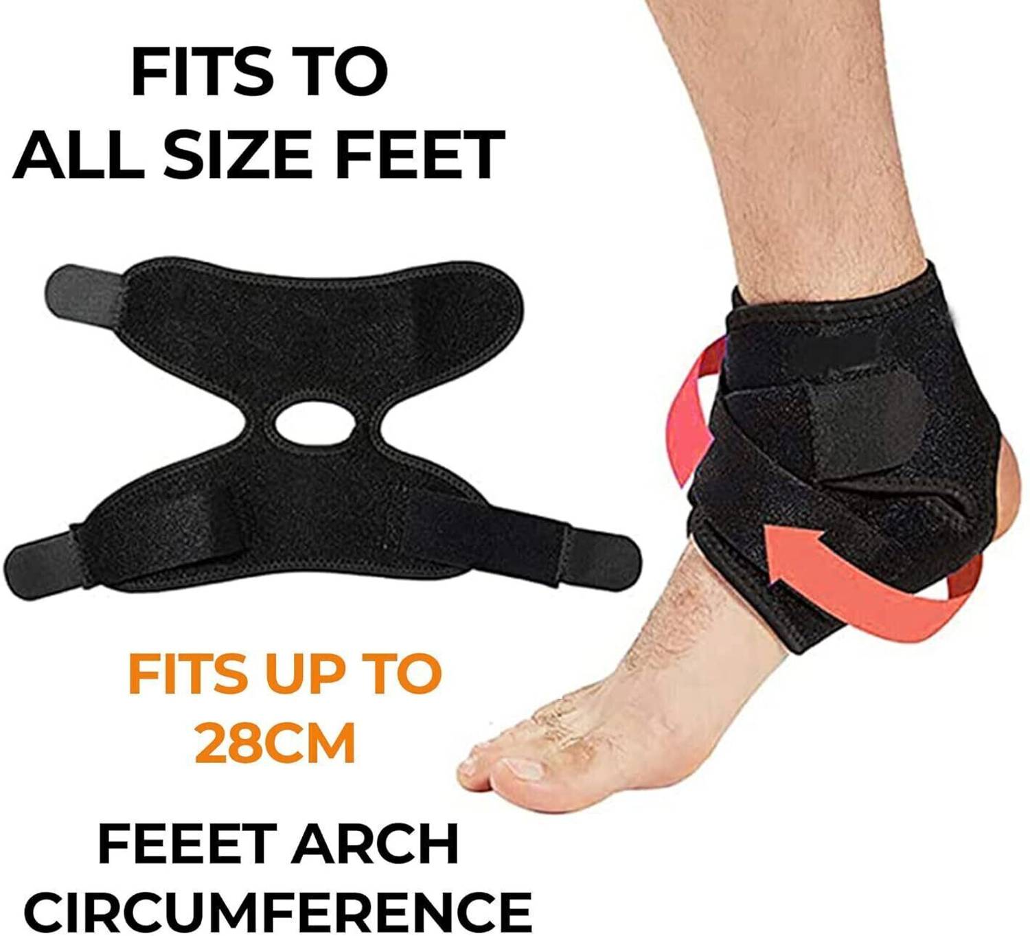 RICH CLUB Adjustable Compression Foot Pain Relief Ankle Pack of 1 - Image 3