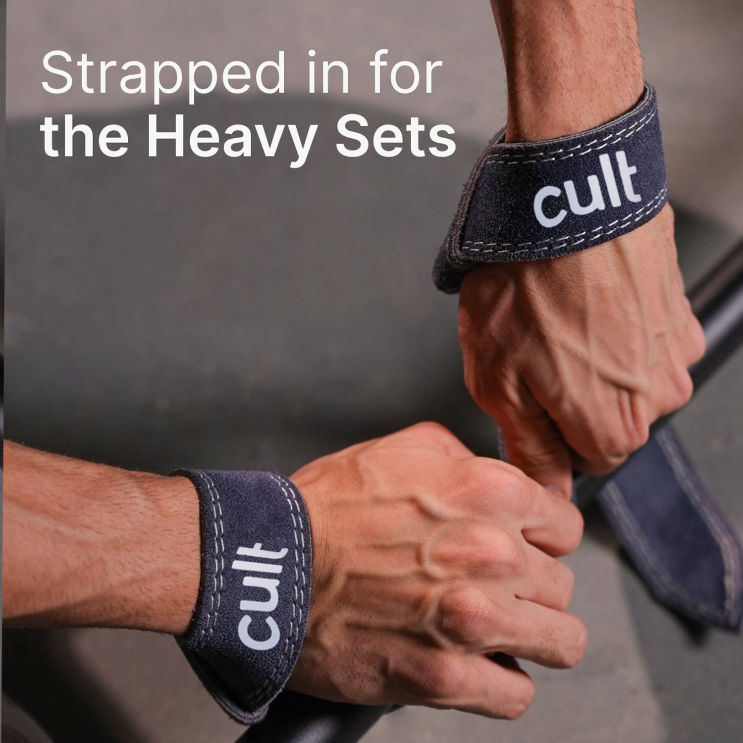 Cult Pair of Weight Lifting Strap Wrist Support (Blue) - Image 2