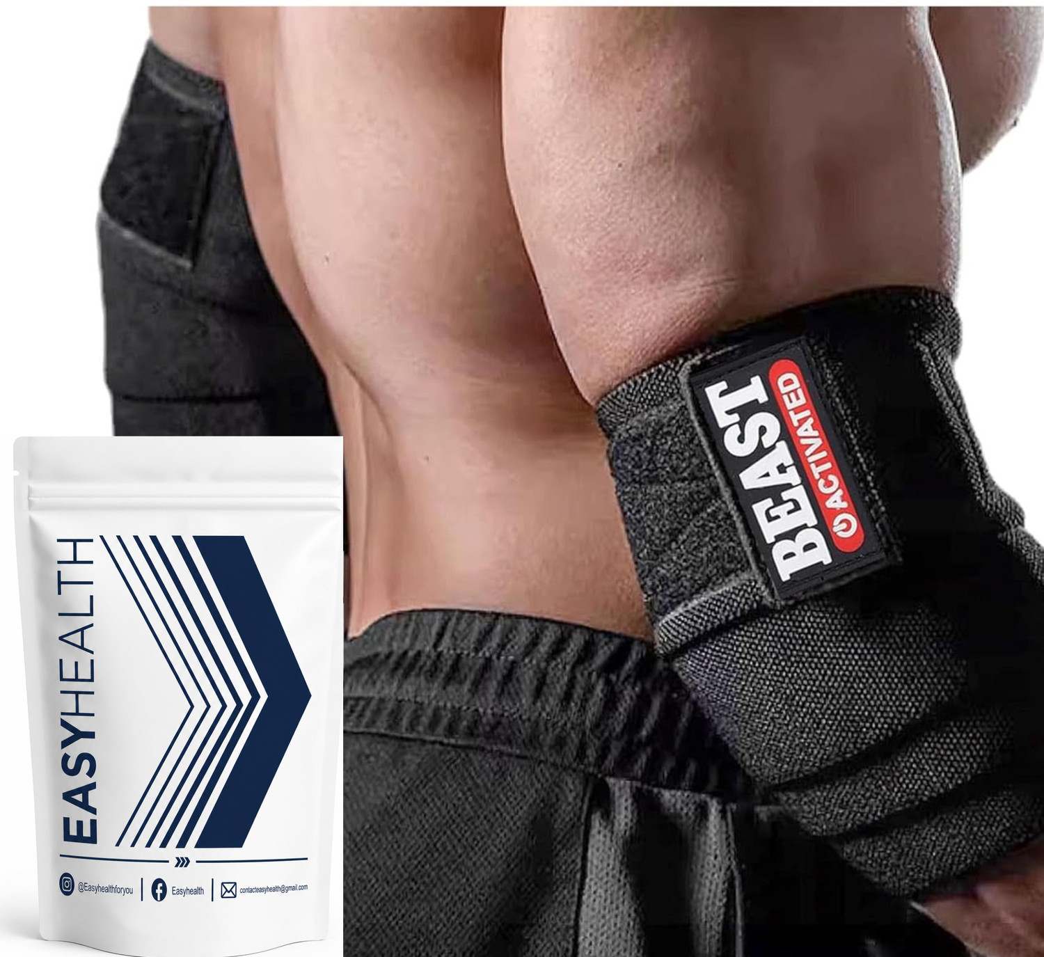 Image of EasyHealth Elbow Support Wrap Band For Gym Exercise Sports Elbow Support