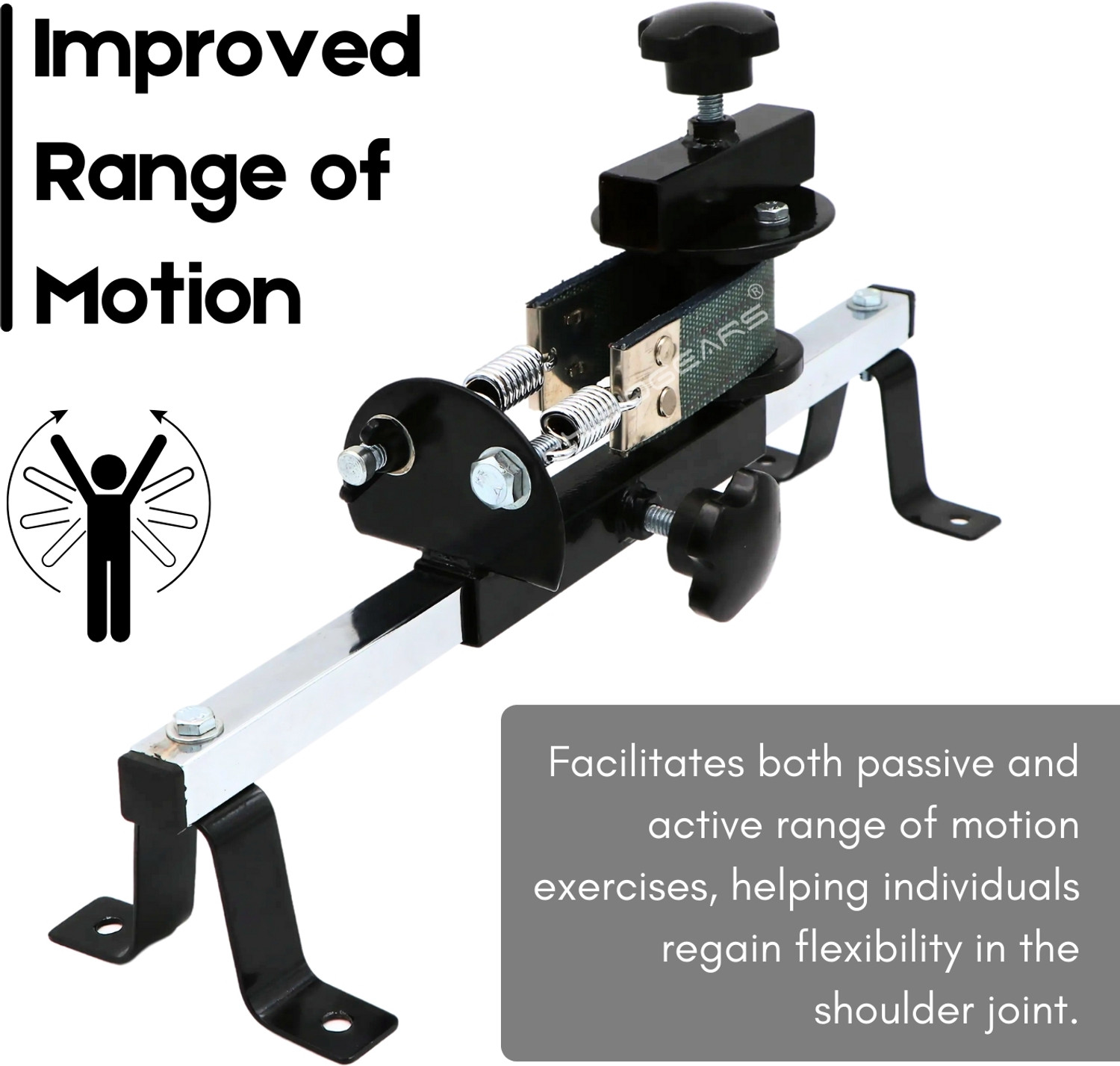 Image of MEDGEARS Shoulder Wheel Compact Model With Wrist Exerciser for physiotherapy Balance Step Balance Step
