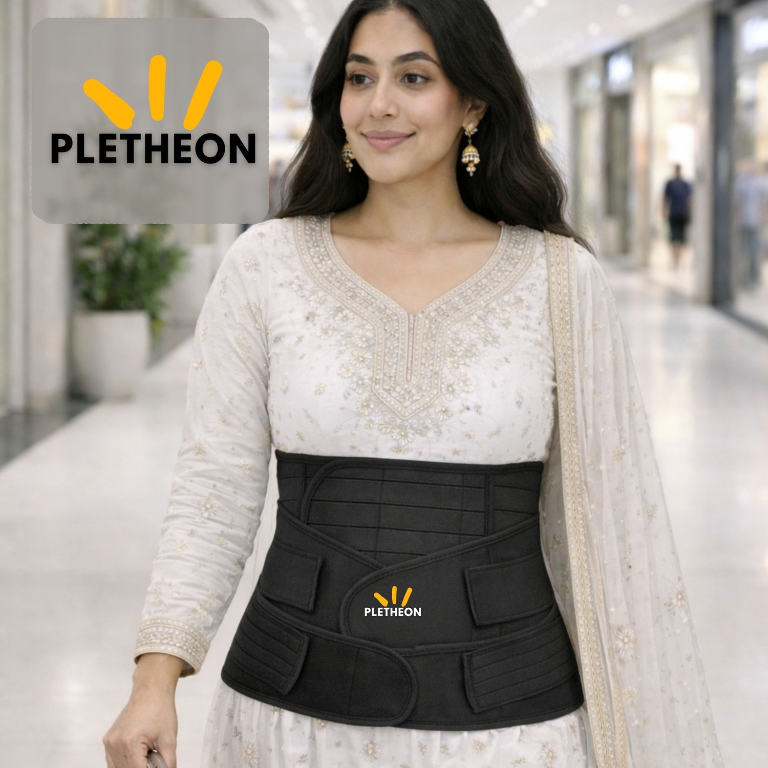 Image of PLETHEON Post Maternity Belt for Pregnancy Postpartum Waist Trainer Recovery Support Belt Abdominal Belt