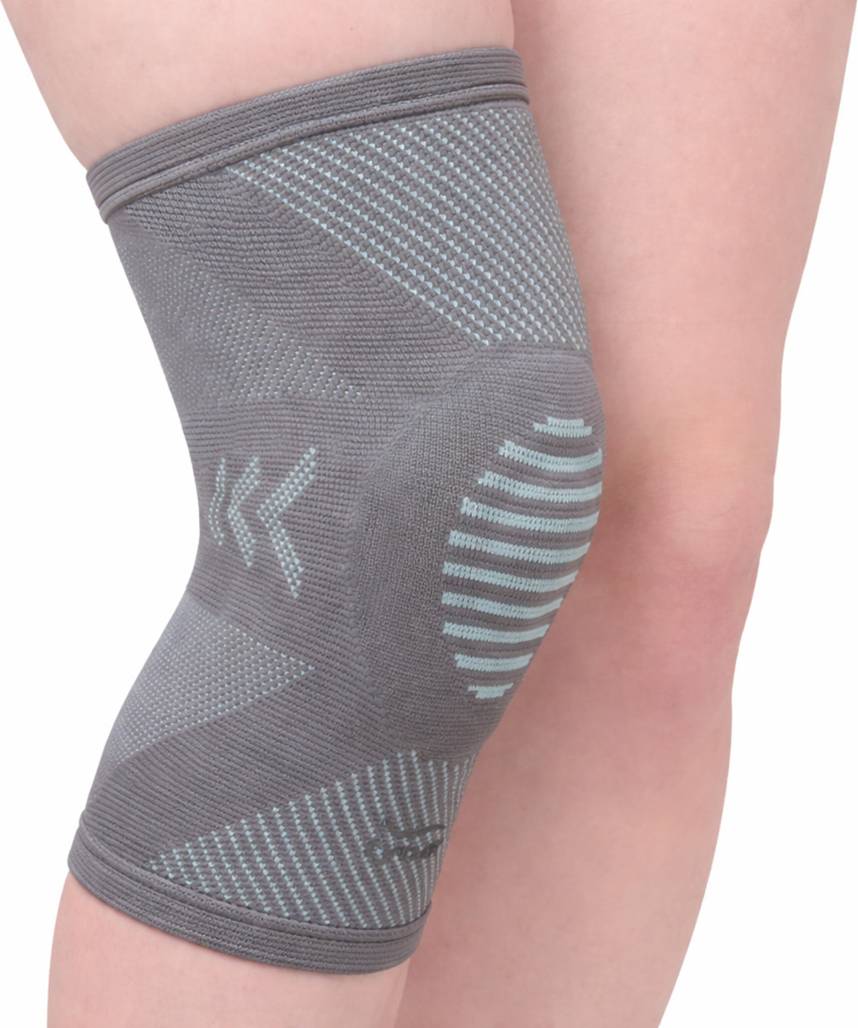 Image of TYNOR Knee Cap with Patellar Ring, Black & White, Small, 1 Unit Knee Support