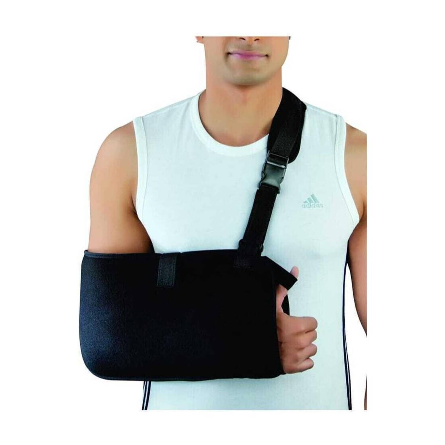 BRIJJ HELTH CARE Arm Sling Pouch Belt for Fracture/Dislocation/Pain Relief (Black) Hand Support
