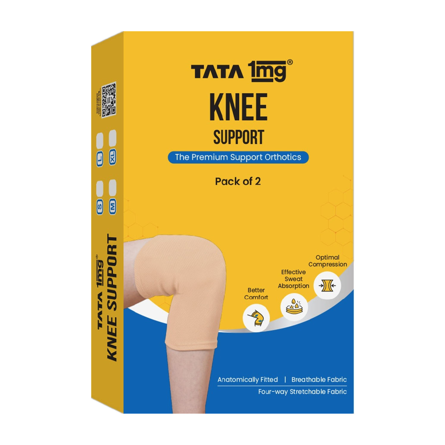 Image of TATA 1mg Knee Cap Support For Sports, Exercise & Pain Relief Knee Support