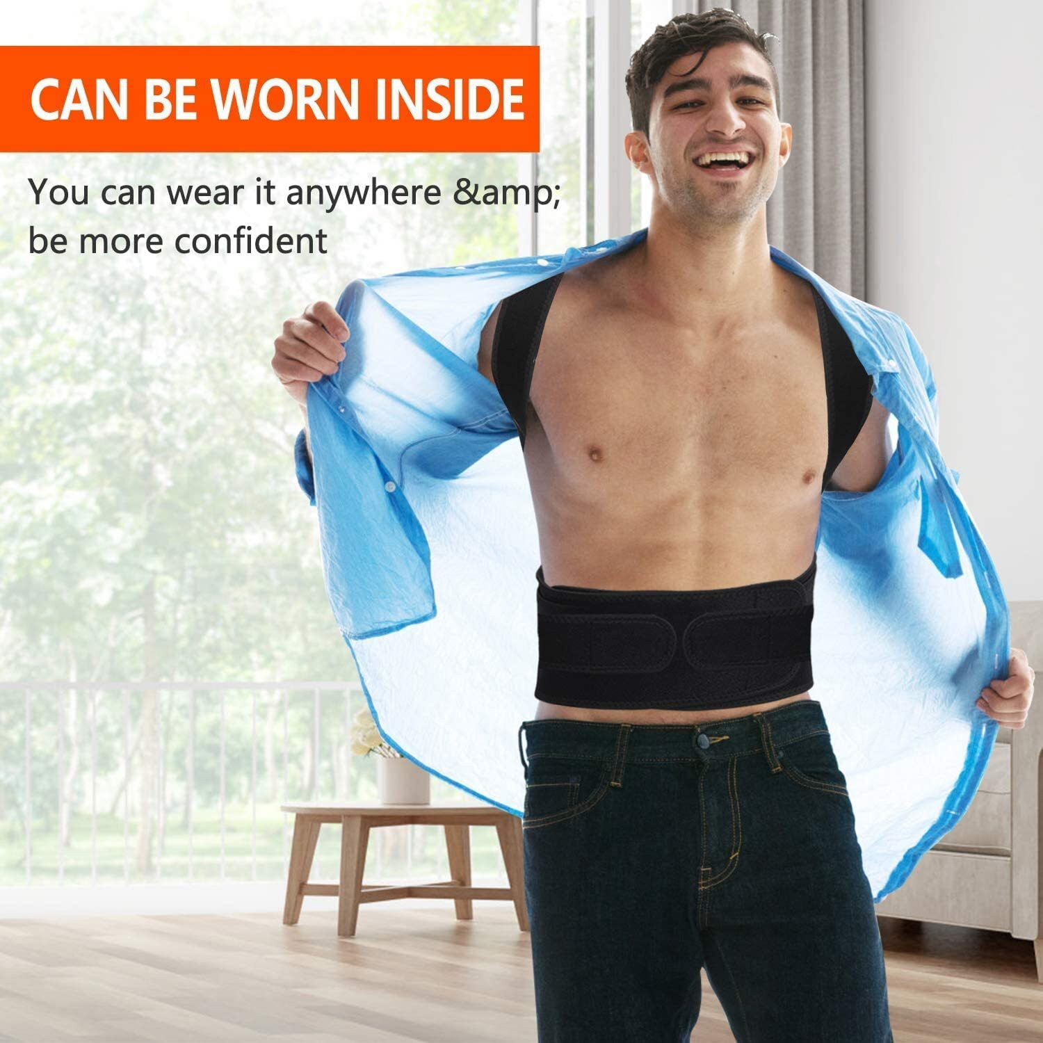 Image of TH TRENDHOP INDIA Premium Posture Corrector for Men & Women Back Support Belt for Back Pain Shoulder Support