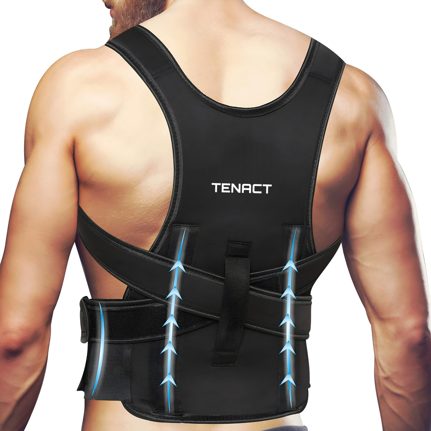 Image of TENACT Premium Shoulder Alignment Posture Corrector Belt for Men & Women Comfort Posture Corrector