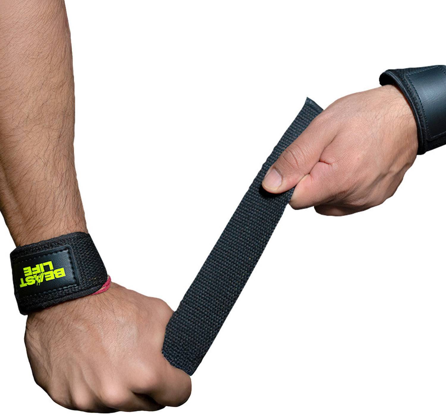 BeastLife Weight Lifting Straps Wrist Bands Gym for Men Hand Band Wrist Support