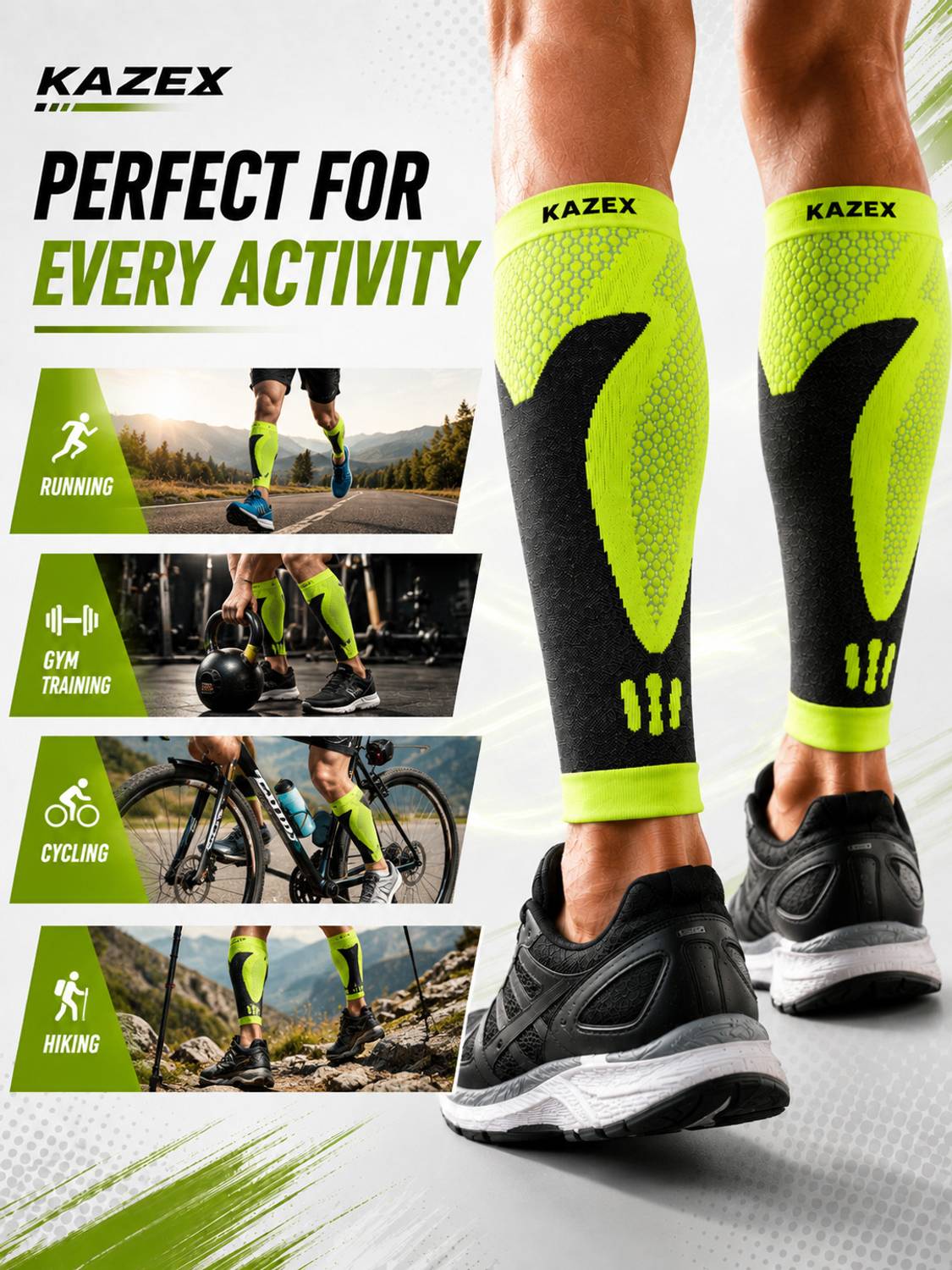 KAZEX Calf Support Green - Image 3