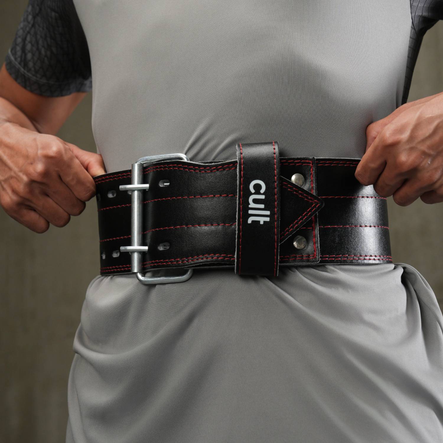 Cult Gym Belt Pro Leather Dead Lift Weight Lifting Belt - Image 2
