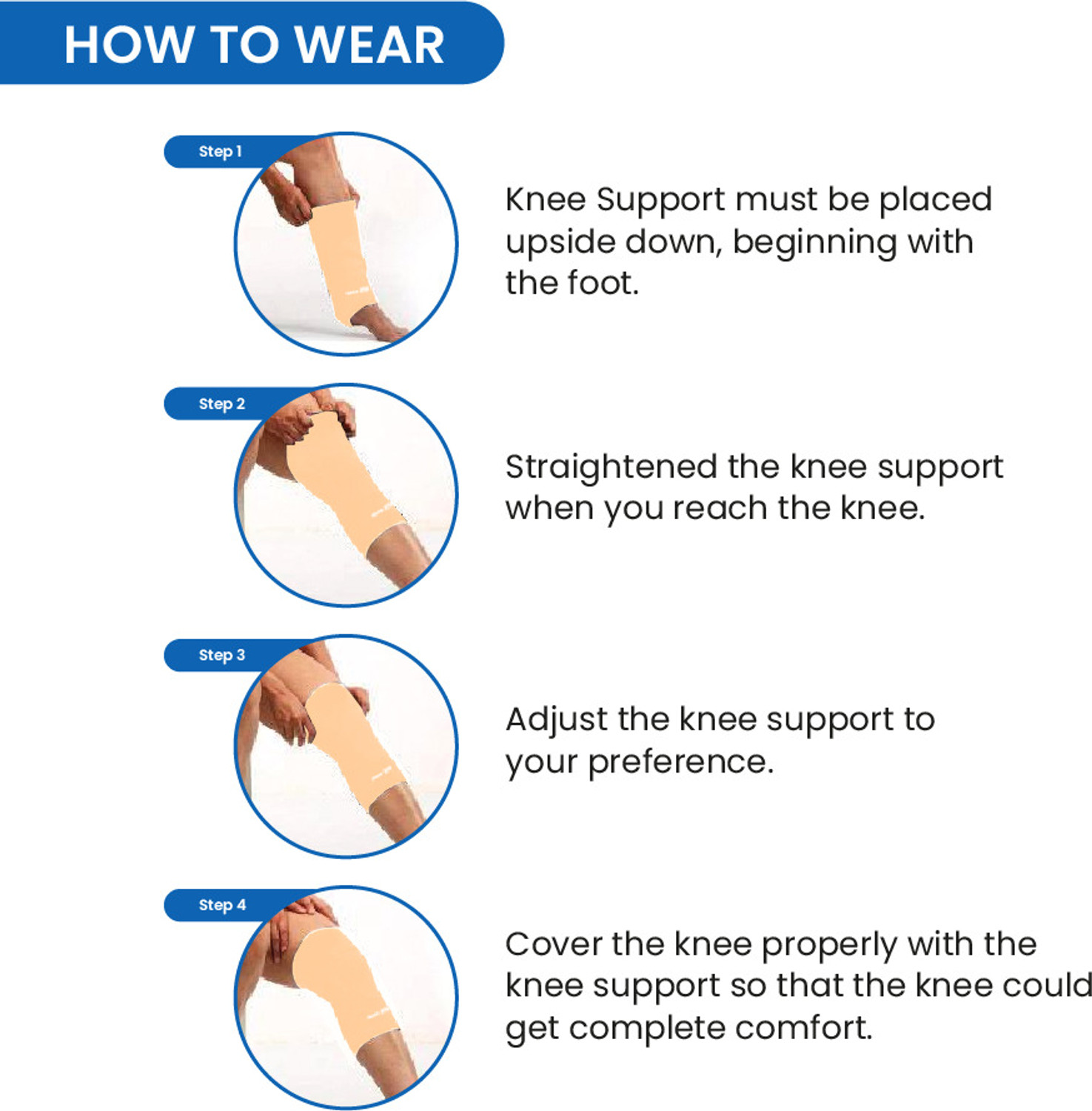 Image of TATA 1mg Knee Cap Support For Sports, Exercise & Pain Relief Knee Support