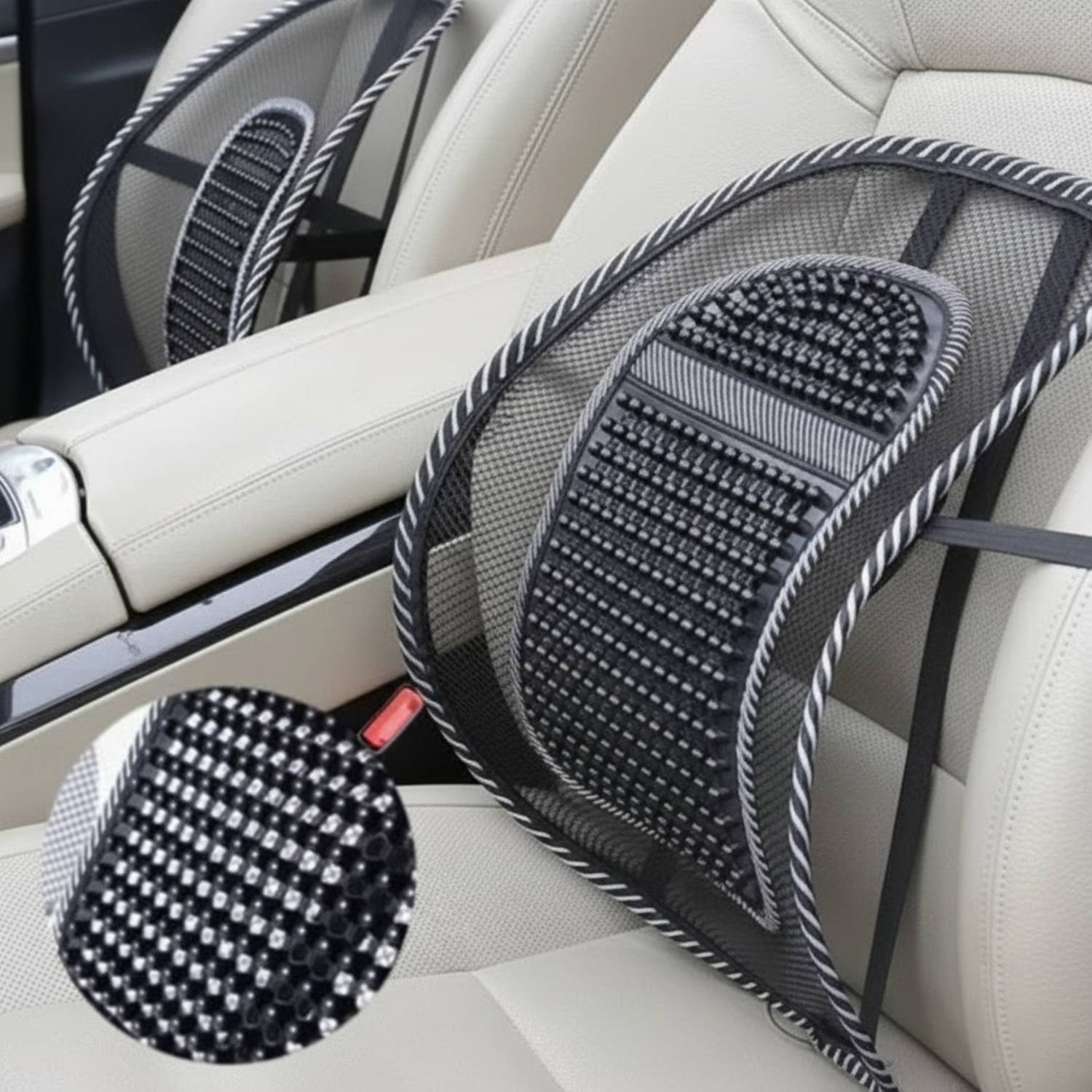 Cameron Orthopedic Lumbar Pillow for Car Driving Premium Quality Foam Back / Lumbar Support