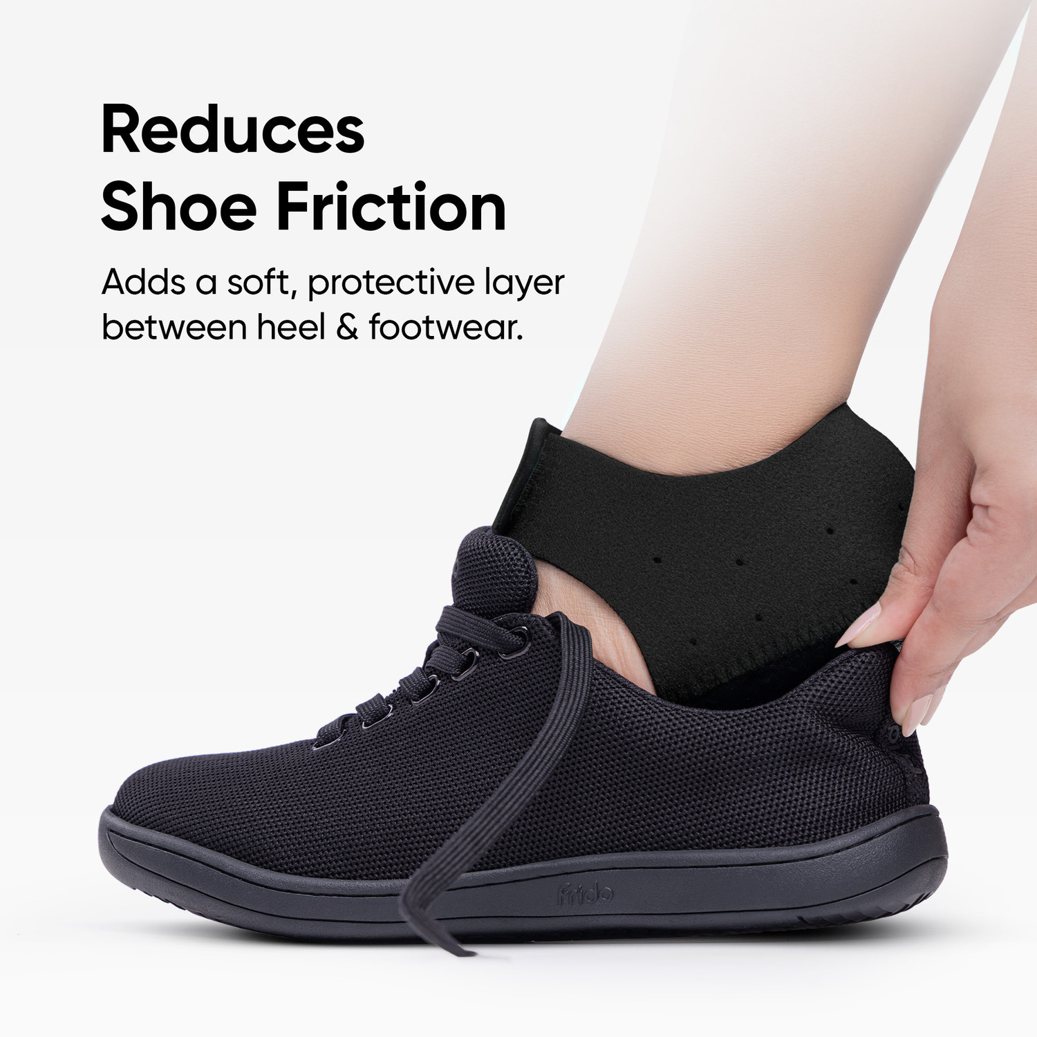 Image of Frido Orthotics Heel Protector for Heel Pain Relief | Anti-Slip Cushion | Velcro Strap Heel Support
