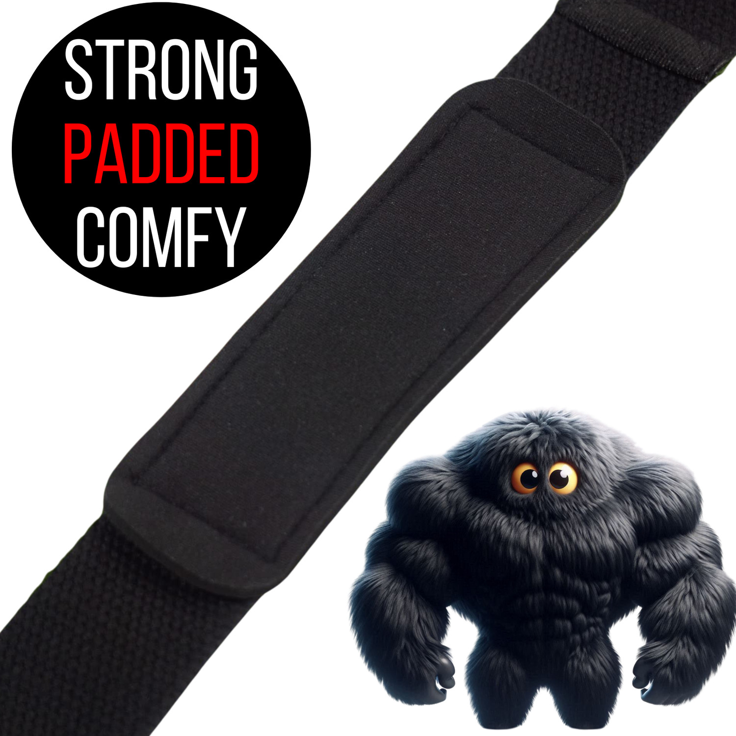 Image of Muscleape Black Beast Edition Super Strong Lifting Straps Wrist Support