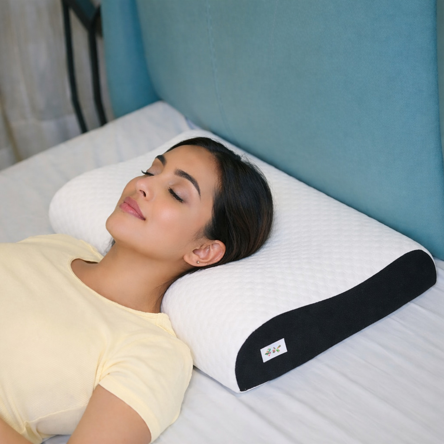 Image of sleepyoga OrthoContour Memory Foam Pillow /Cervical Support Contour Pillow /NeckCare Head Support