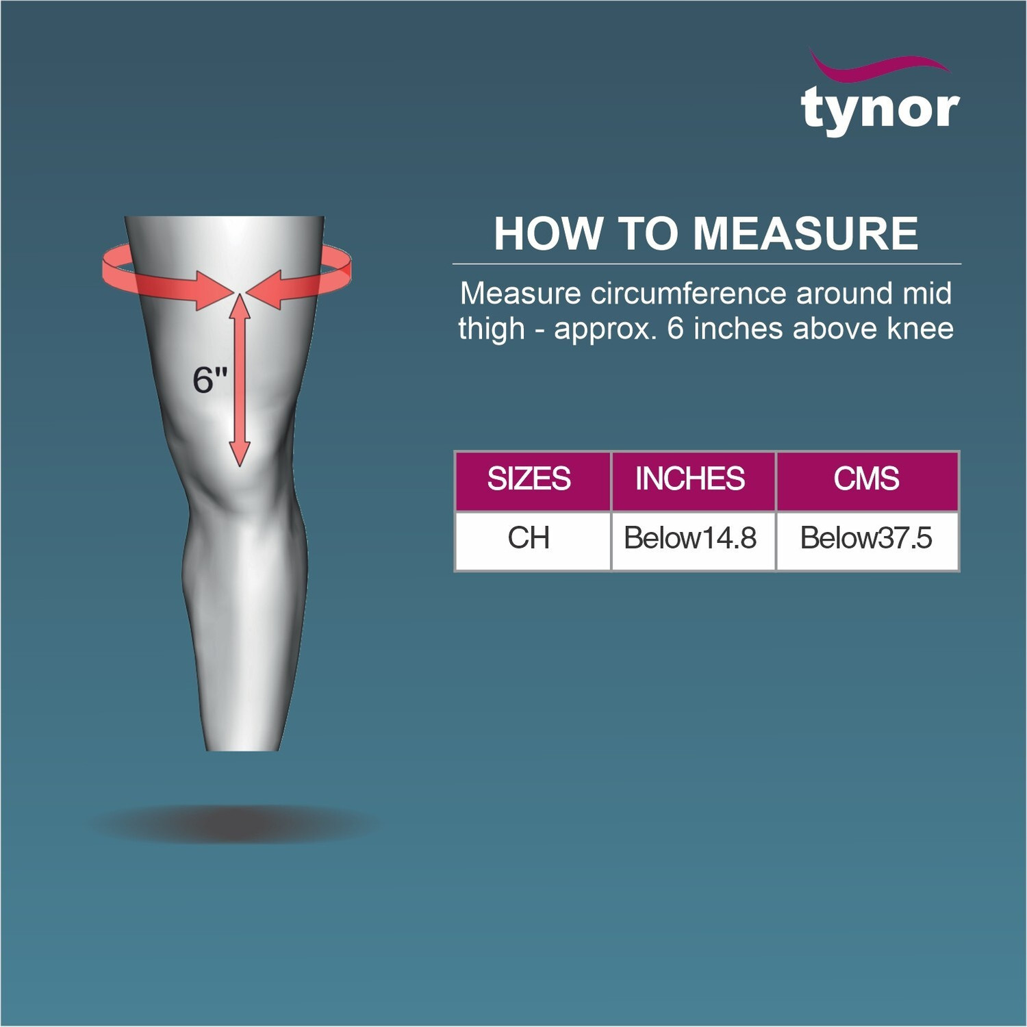 Image of TYNOR Knee Immobiliser, Grey, Child, 1 Unit Knee Support