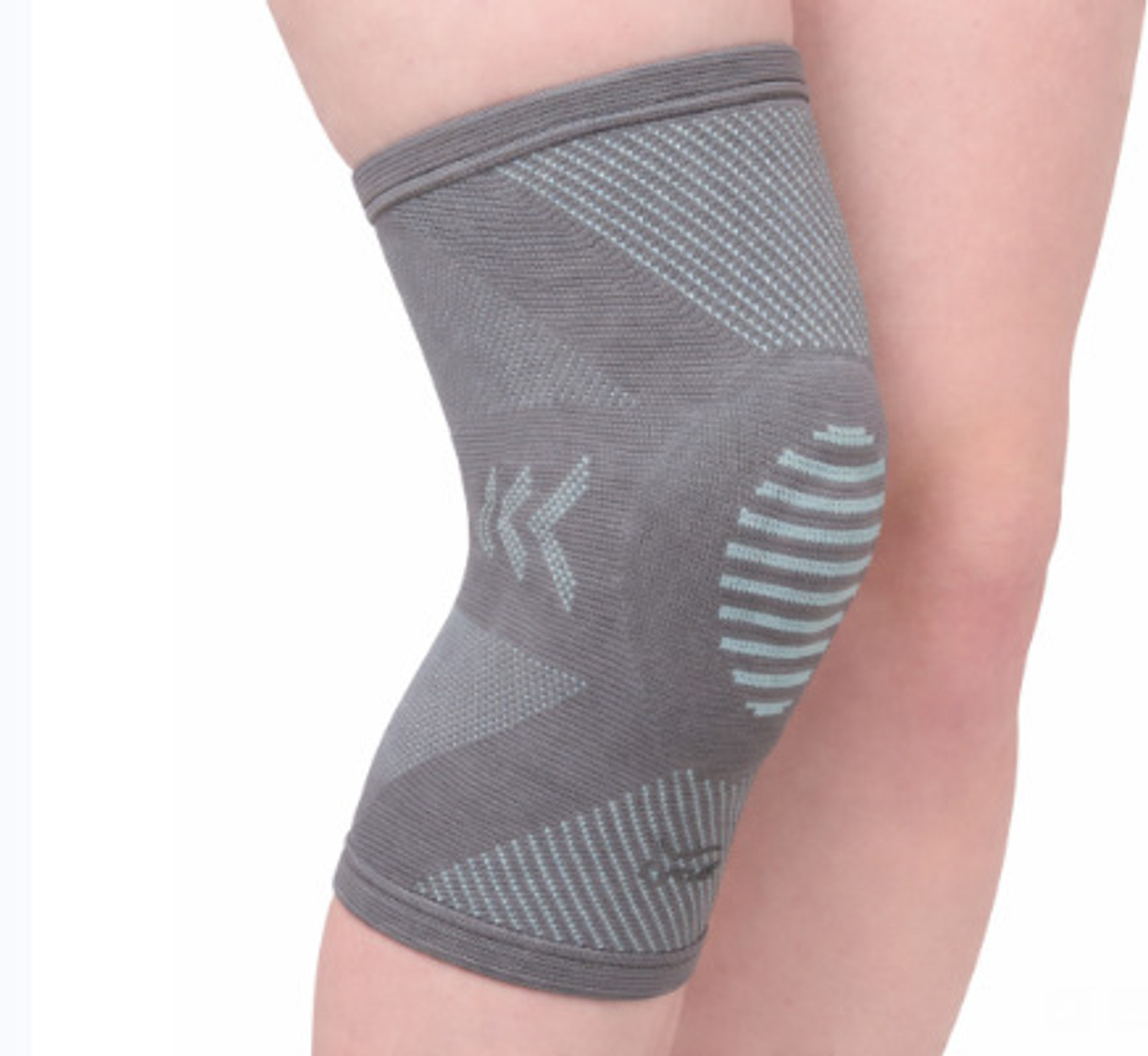 Image of TYNOR Knee Cap with Patellar Ring, Grey, Large, 1 Unit Knee Support