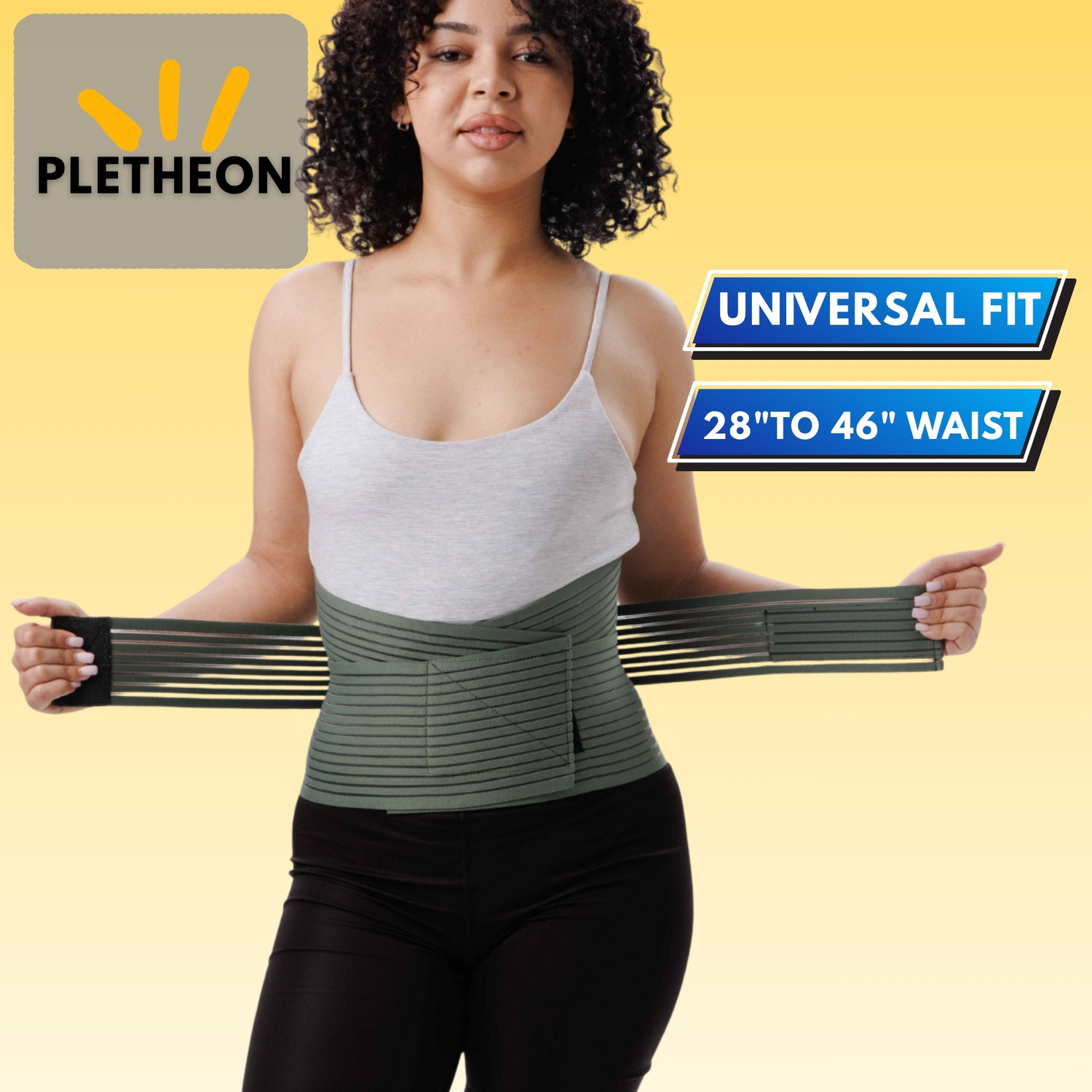Image of PLETHEON Lumbar Sacral Support Belt back pain relief for Men & Women Back / Lumbar Support
