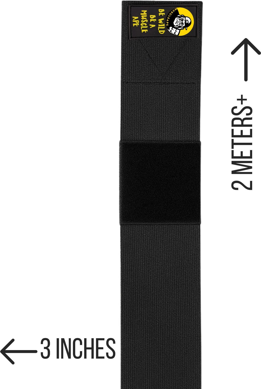 Image of Muscleape Knee Wraps With Velcro For Gym, Powerlifting & Bodybuilding.(2 Metre) Knee Support