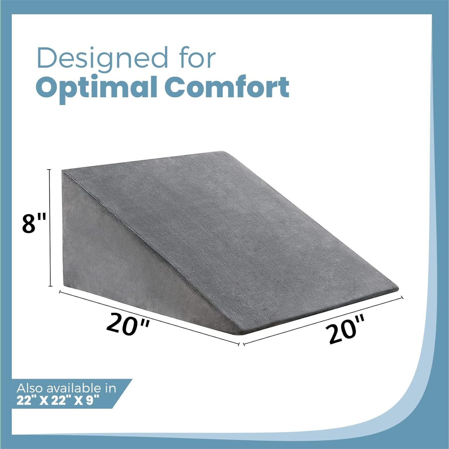 Image of Orthowala Wedge Pillow triangle shape, for Neck Pain Back / Lumbar Support