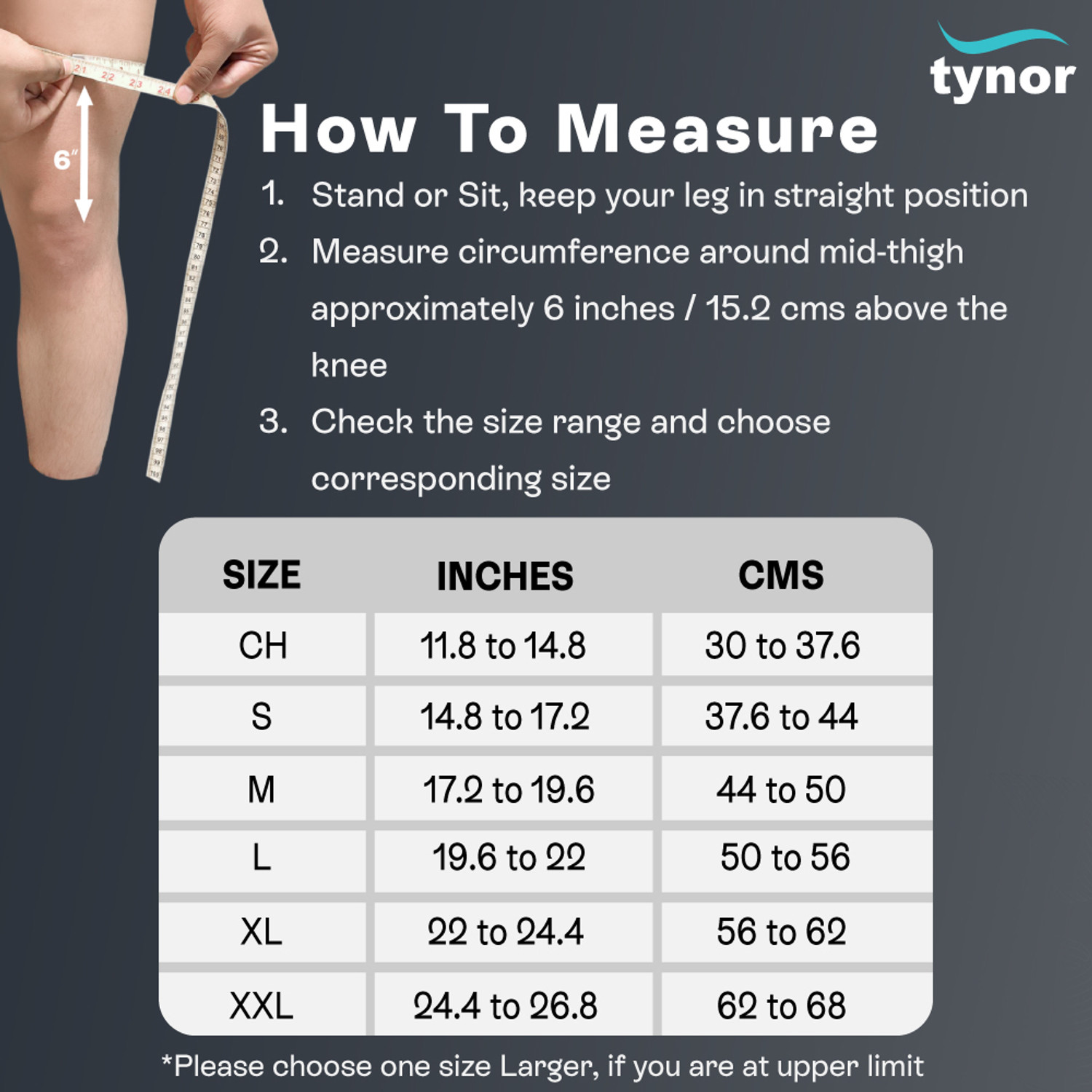 Image of TYNOR Knee Immobiliser 14 inch /36cm, Green, XL, 1 Unit Knee Support