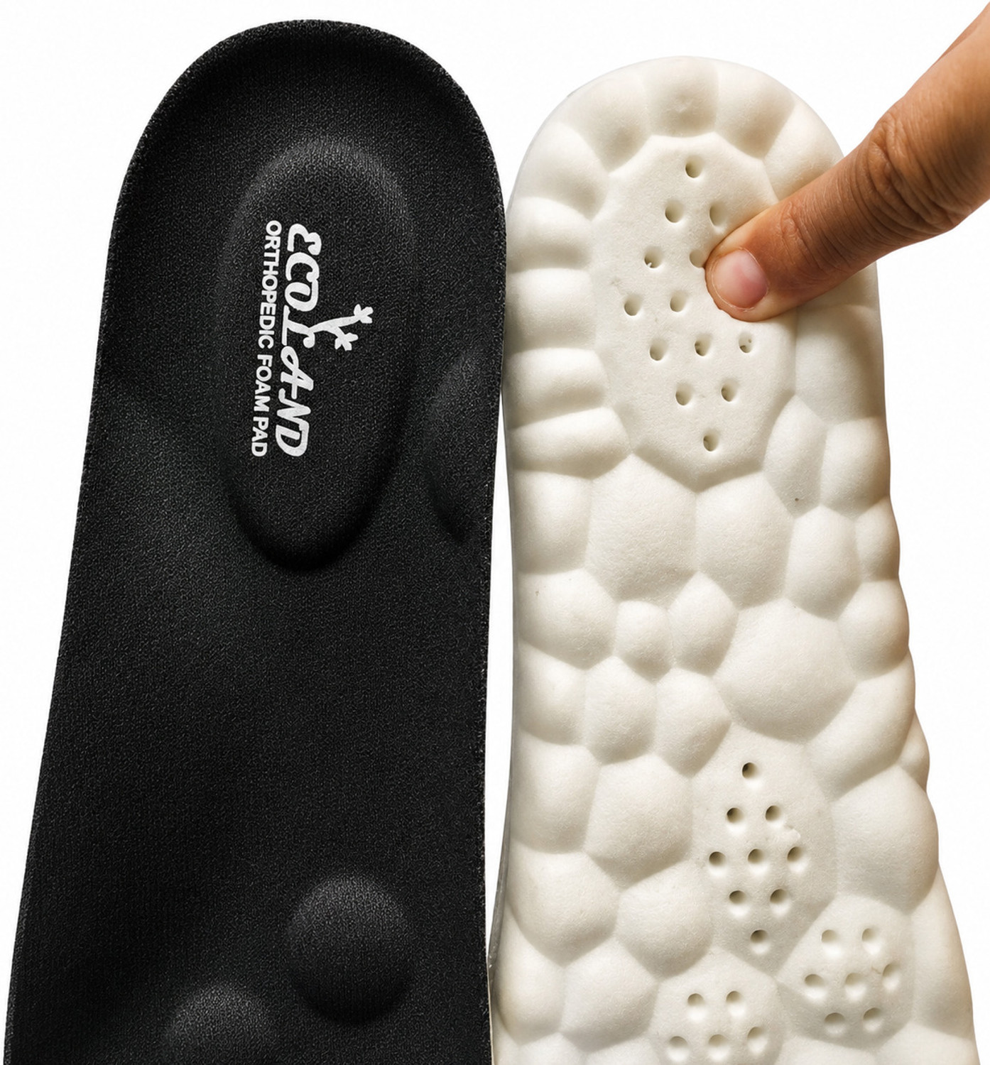 Image of ECOLAND MENS SHOE ORTHOPEDIC AND ANTI DAIBETIC SHOE INSOLE, SIZE-5TO11 BLACK Insole