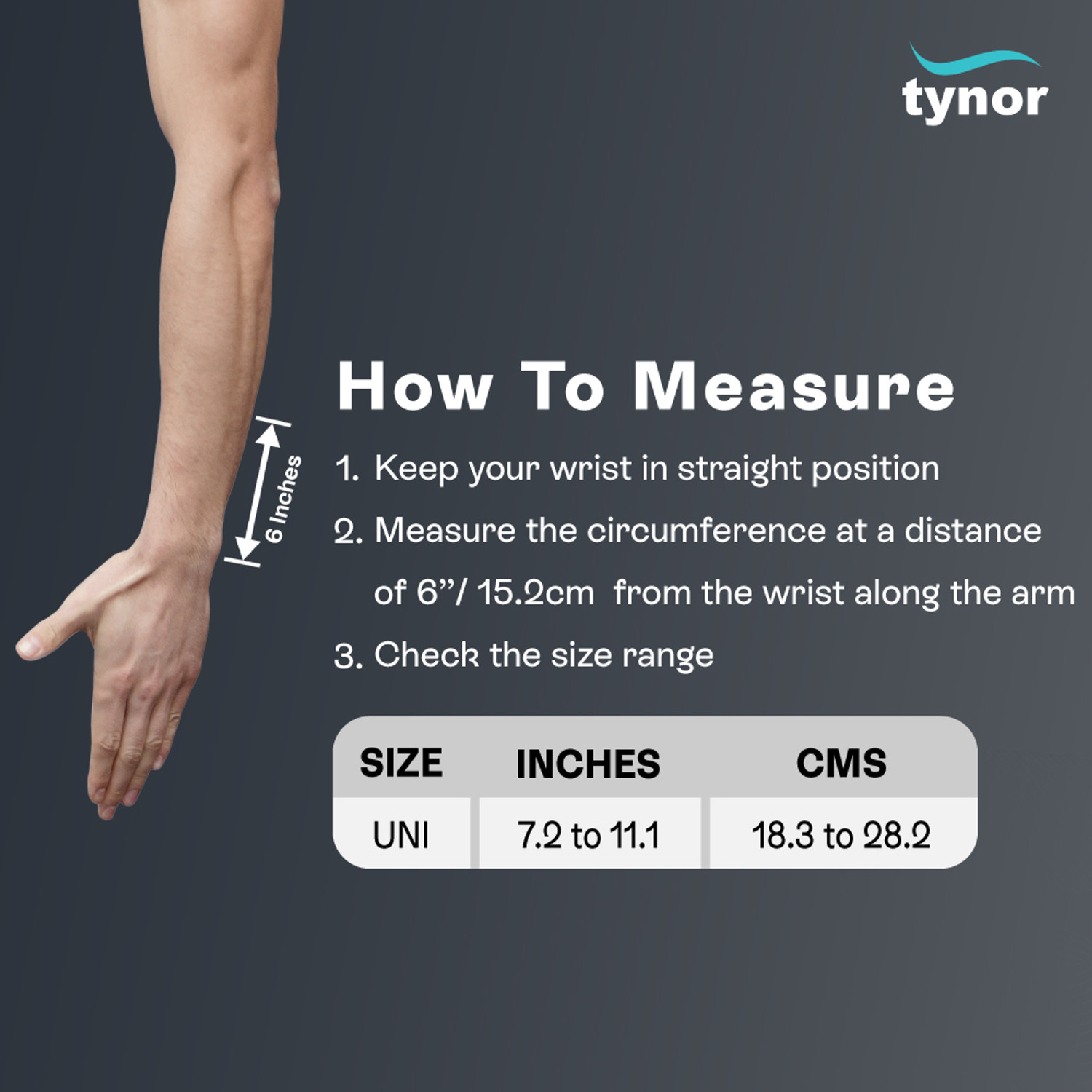 Image of TYNOR ROM Elbow Brace, Black, Left, Universal Size, 1 Unit Elbow Support