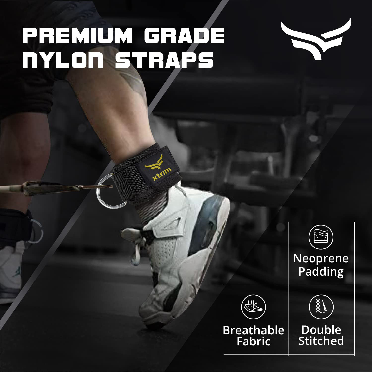Image of Xtrim LoopX Polyester Strap for Gym, Leg, Butt, Exercise for Men & Women Ankle Support