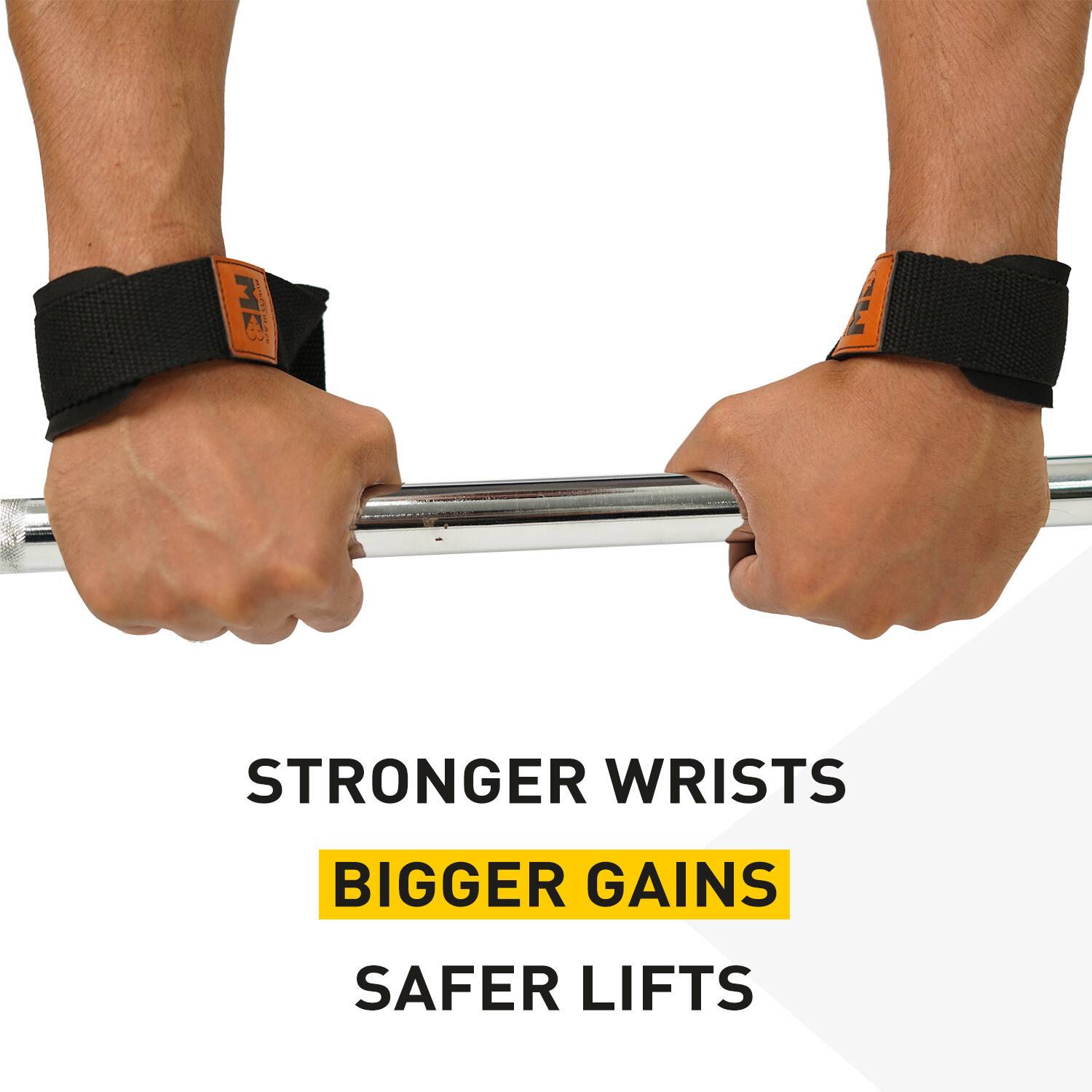 MUSCLEBLAZE Weight Lifting Straps Wrist Support - Image 5