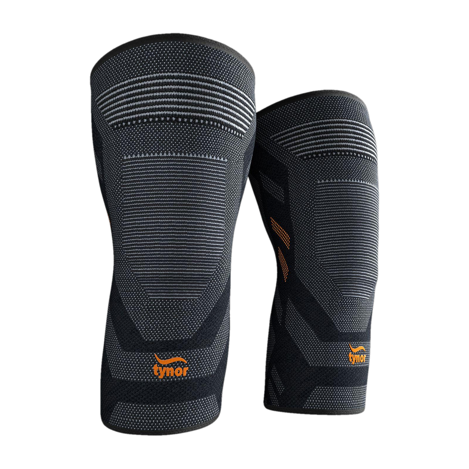 TYNOR Knee Cap Air Pro, Black & Orange, Small - Image 1