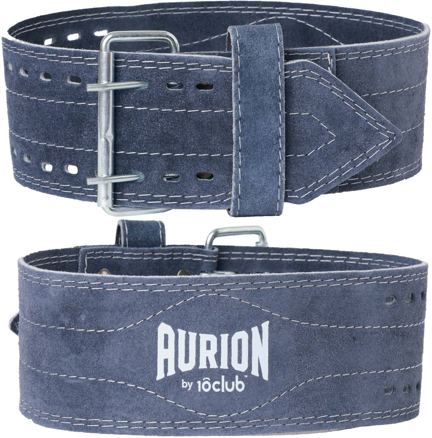 Image of Aurion by 10Club Seude PRO Leather Weight Lifting Belt For Deadlifts Powerlifting Bodybuilding XL Weight Lifting Belt