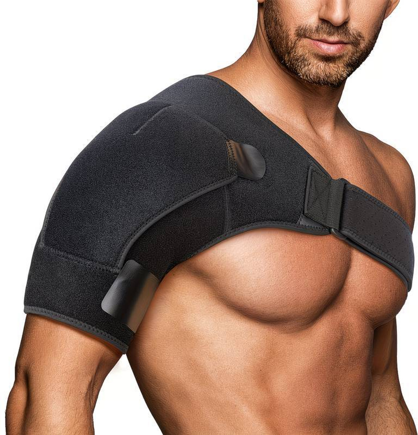 Image of Xfinity Fitness Neoprene Compression Shoulder Support Brace with Adjustable Strap Pain Relief Shoulder Support