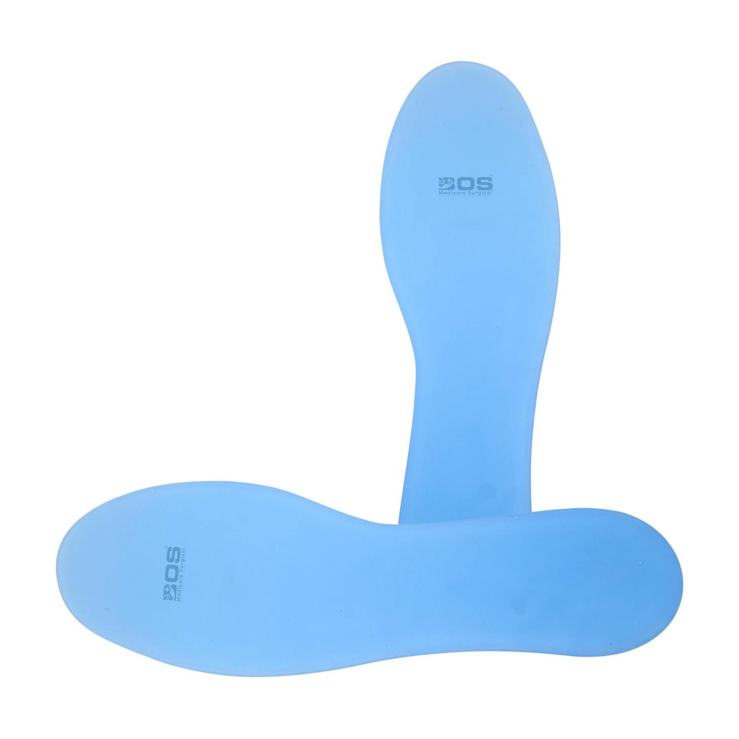 BOS MEDICARE Silicon Insole Medium Size Full Foot Support Pain Relief , Blue Insole (Blue) Insole