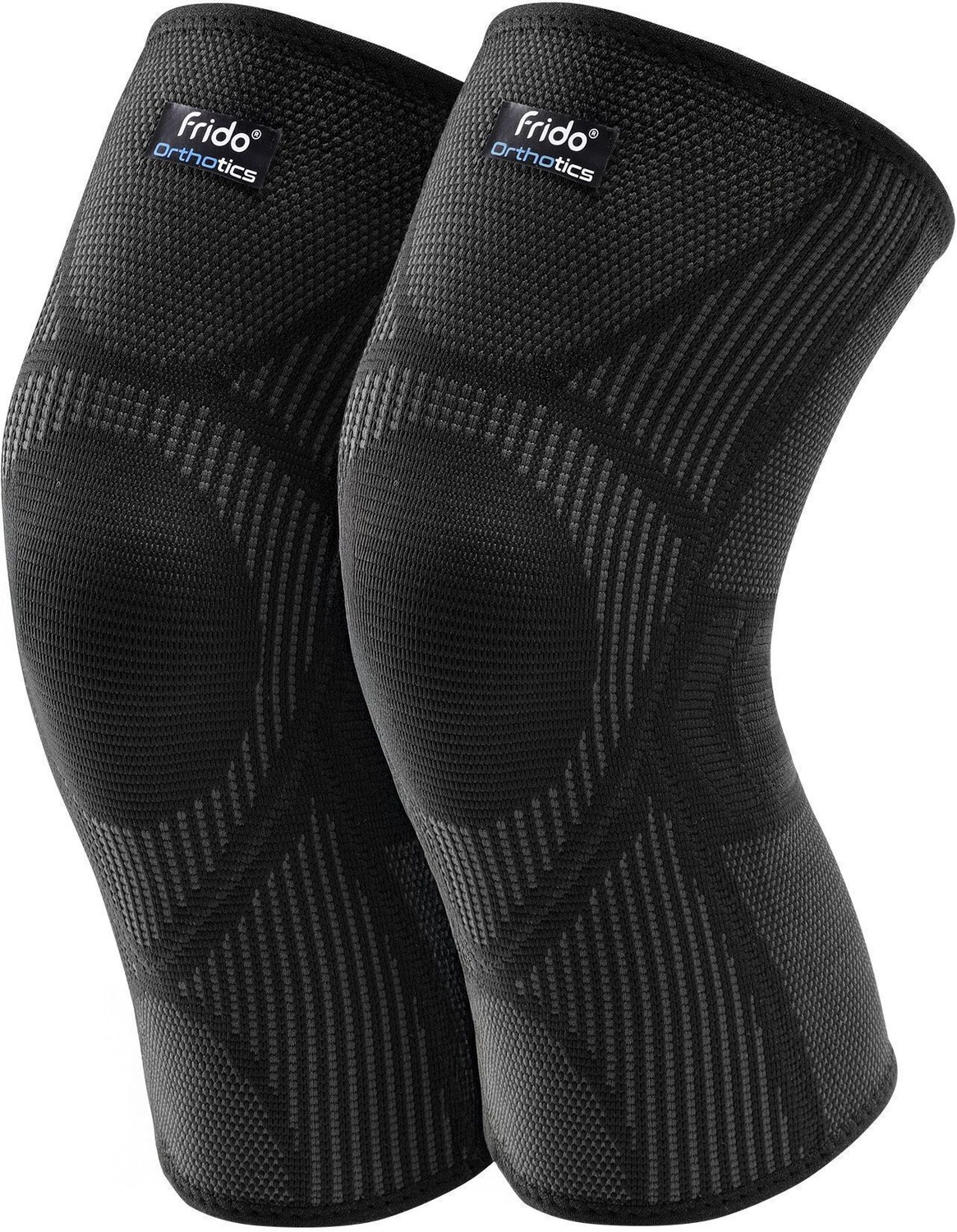 Image of Frido Active Knee Cap for Pain Relief, Joint Support & Injury Recovery, Core Black, XL Knee Support