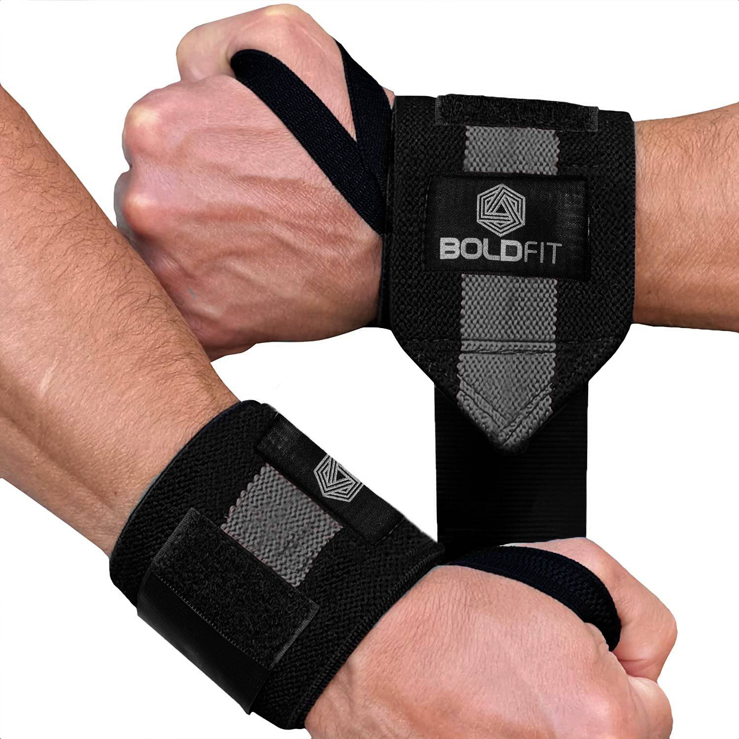 BOLDFIT Wrist Supporter for Gym Wrist Support Wrap Weight Lifting Strap Grip Wrist Band Wrist Support