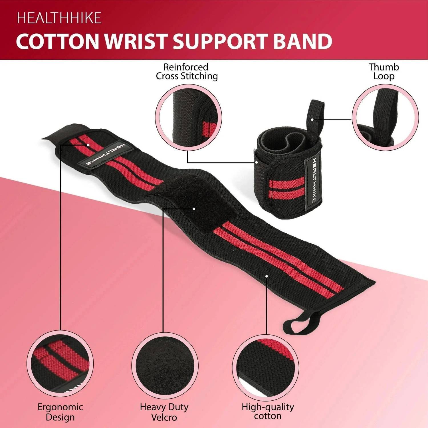 HealthHike Gym Hand Wrap for Weightlifting - Image 3
