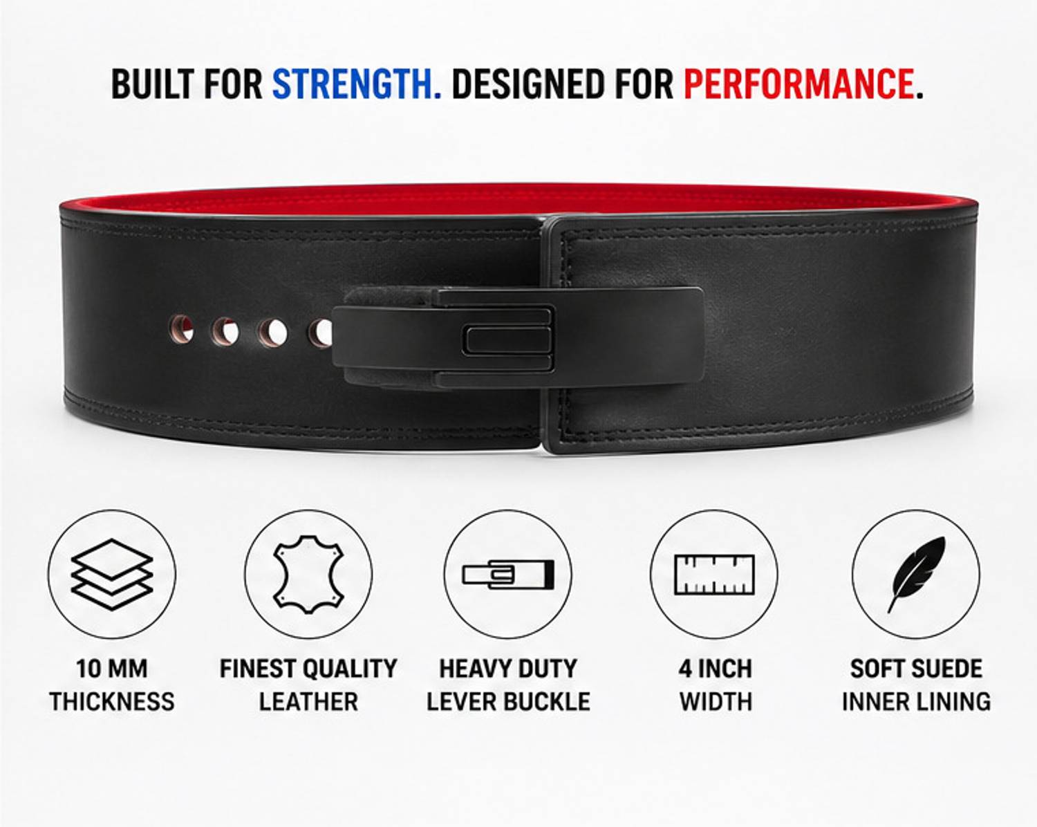Kv International Pro Series Lever Powerlifting Belt - Image 3