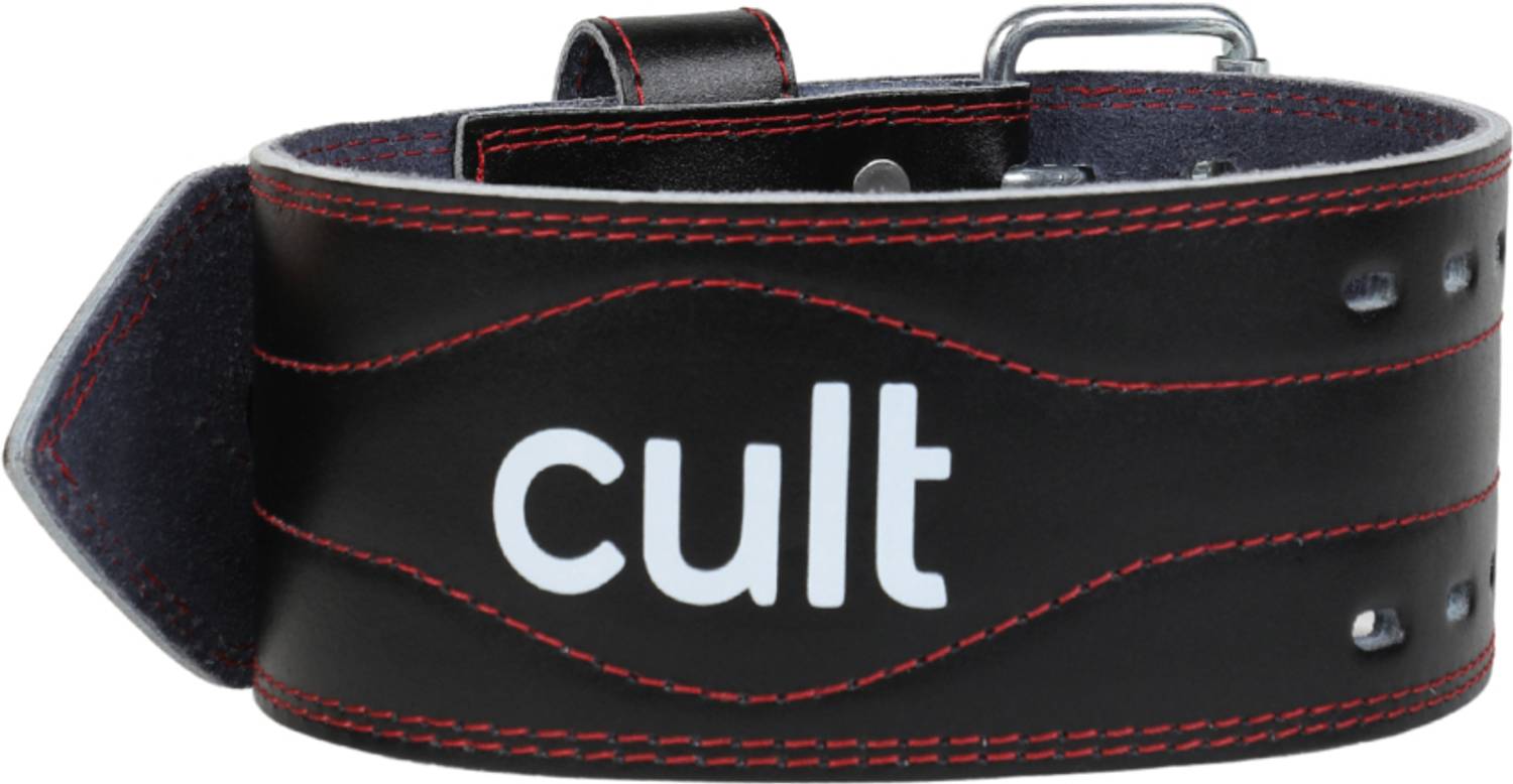Cult Gym Belt Pro Leather Dead Lift Weight Lifting Belt - Image 1