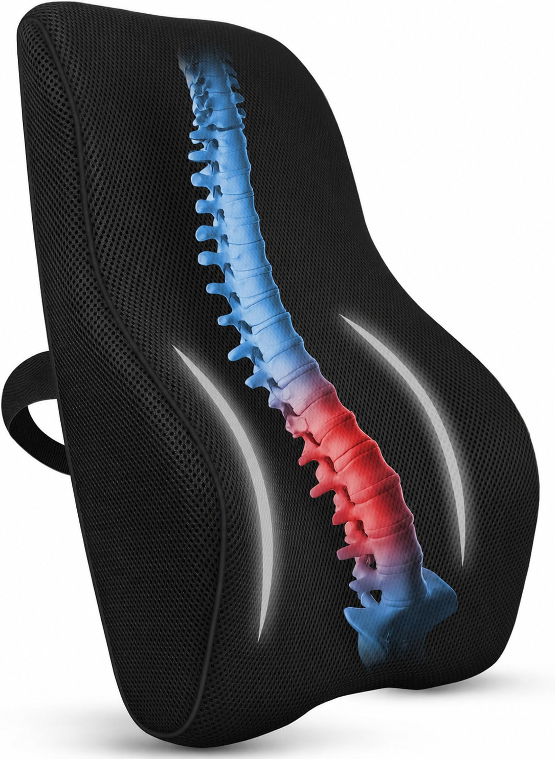 Image of HOMBOX Ventilated Backrest for Office Chair & Car Seat Back / Lumbar Support