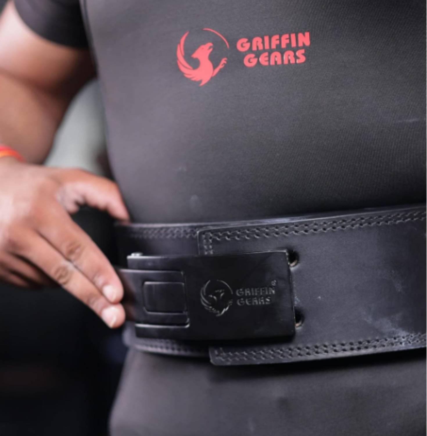 GRIFFIN GEARS Powerlifting Lever Gym Buckle Belt 10MM XL - Image 5