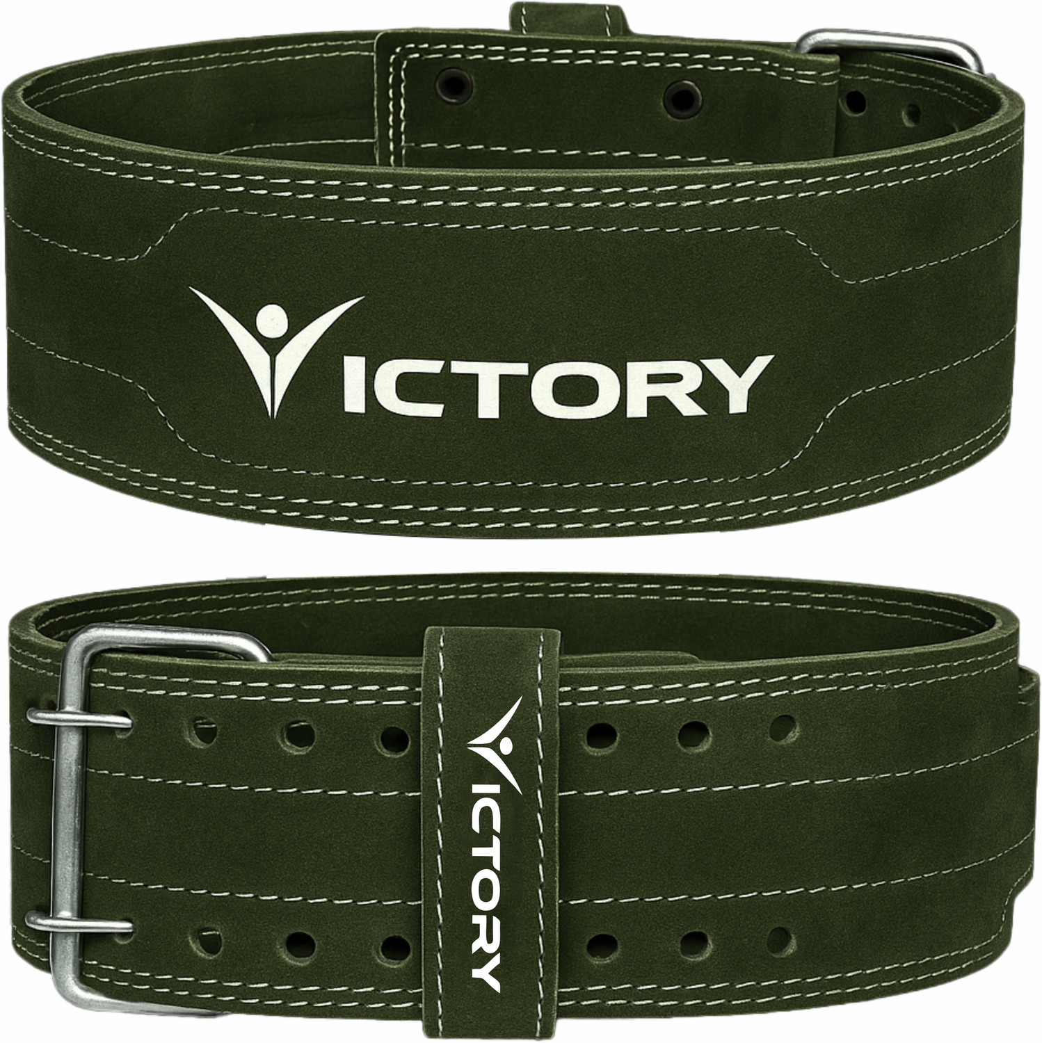 Image of VICTORY Genuine Leather Weight Lifting Belt Durable Comfortable Weight Lifting Belt