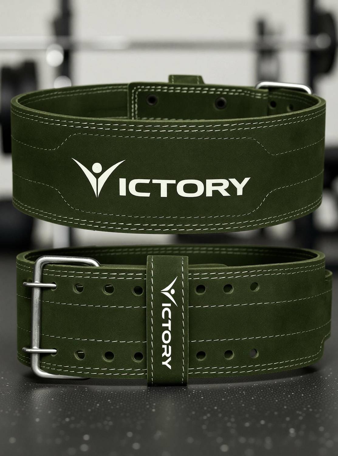 Victory 4 inch Genuine Leather Weight Lifting Belt - Image 2