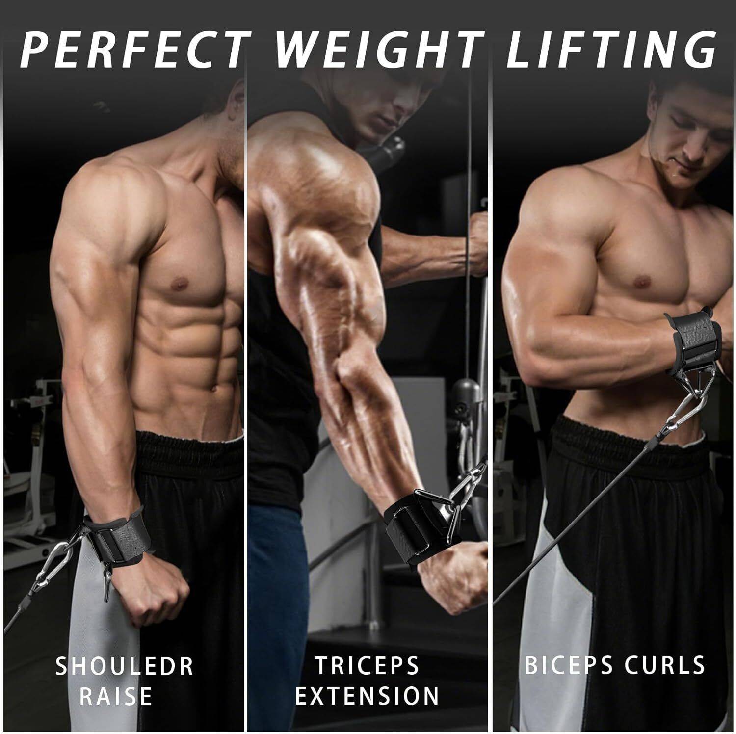 RACE Wrist Cuffs Weight Lifting Straps - Image 3