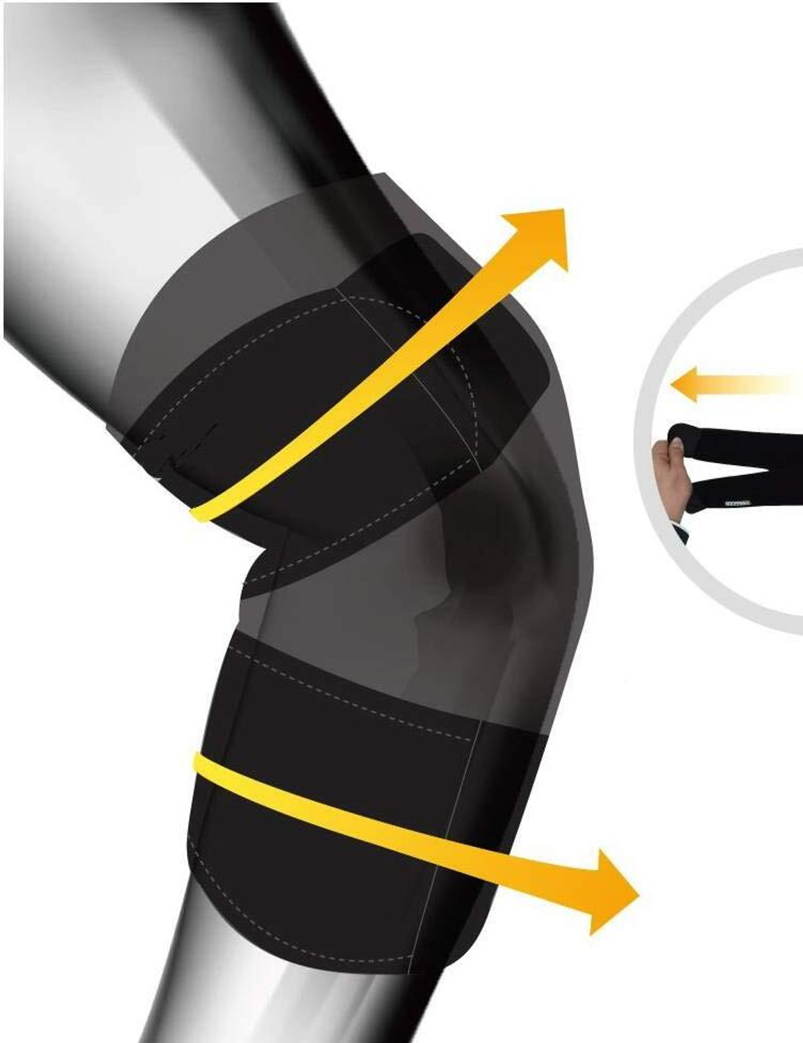 Image of DreamPalace India Elbow, Reversible Neoprene Support Brace for Joint, Arthritis Pain Relief Elbow Support