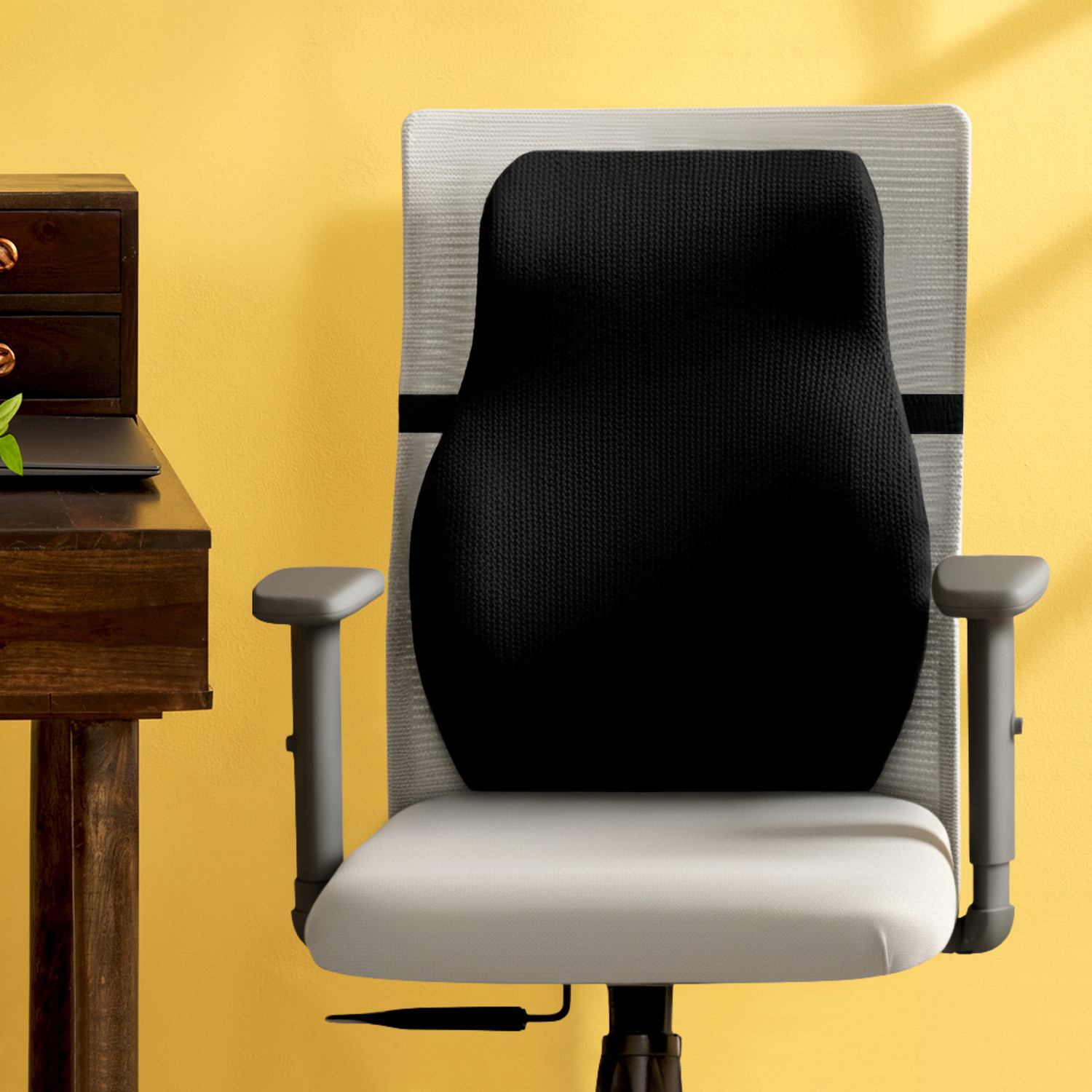Image of betterhood PosturePro Backrest Cushion for Chair, 100% Memory Foam, Ergonomic Orthopedic Back / Lumbar Support