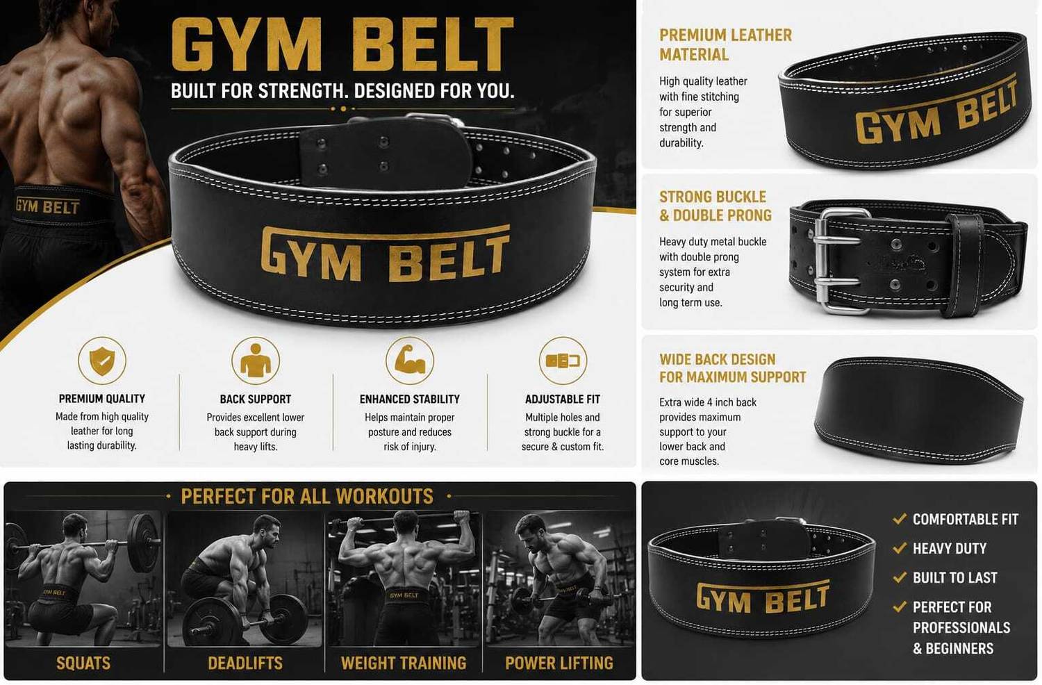 STYRKR Gym Belt for Weightlifting - Image 4