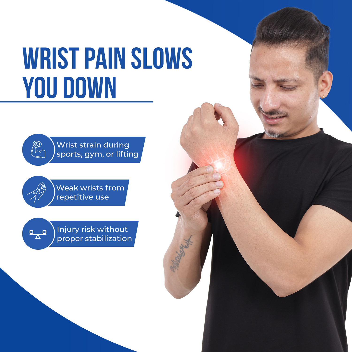 Image of Leeford Wrist Wrap Neoprene | For Carpal Tunnel & Tendonitis | Universal Size Wrist Support