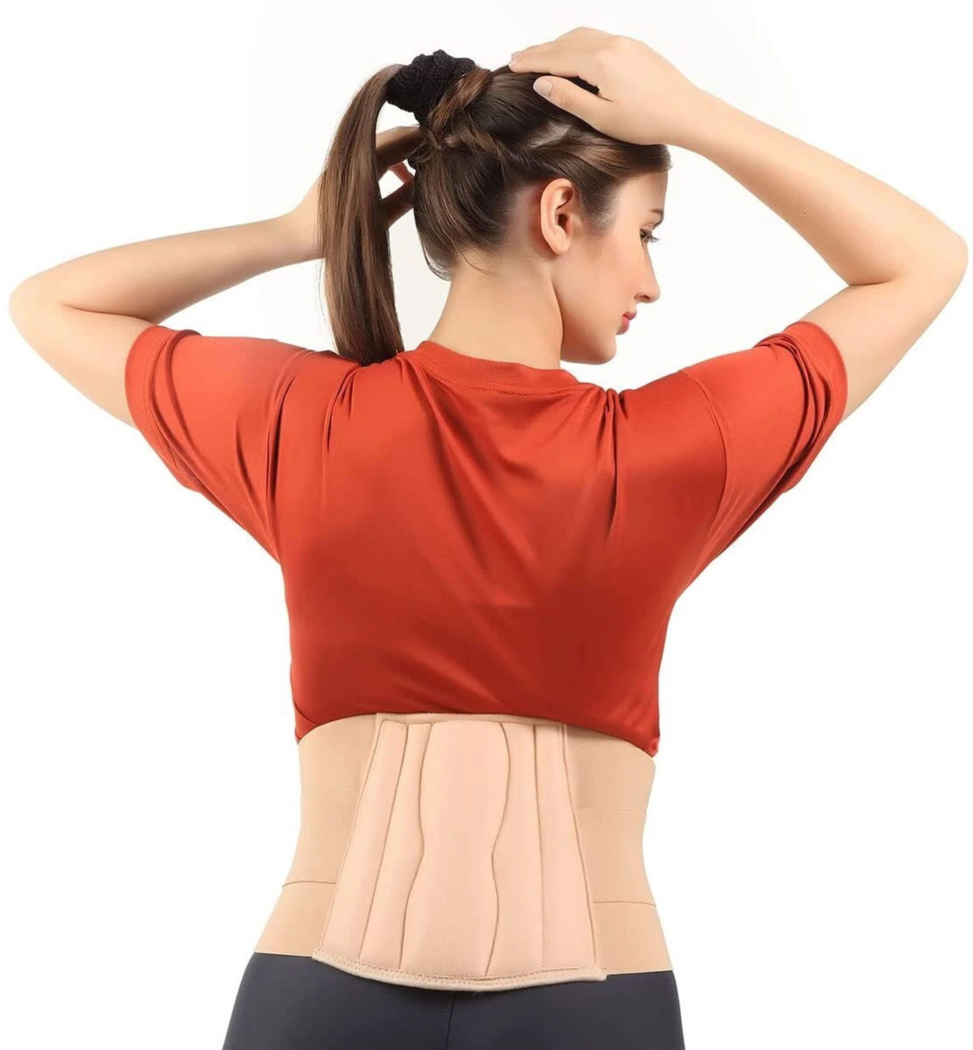 Image of FLAMINGO Lumbar Sacro Belt for Back Pain Relief with dual Adjustable Strap Unisex (XXL) Back / Lumbar Support