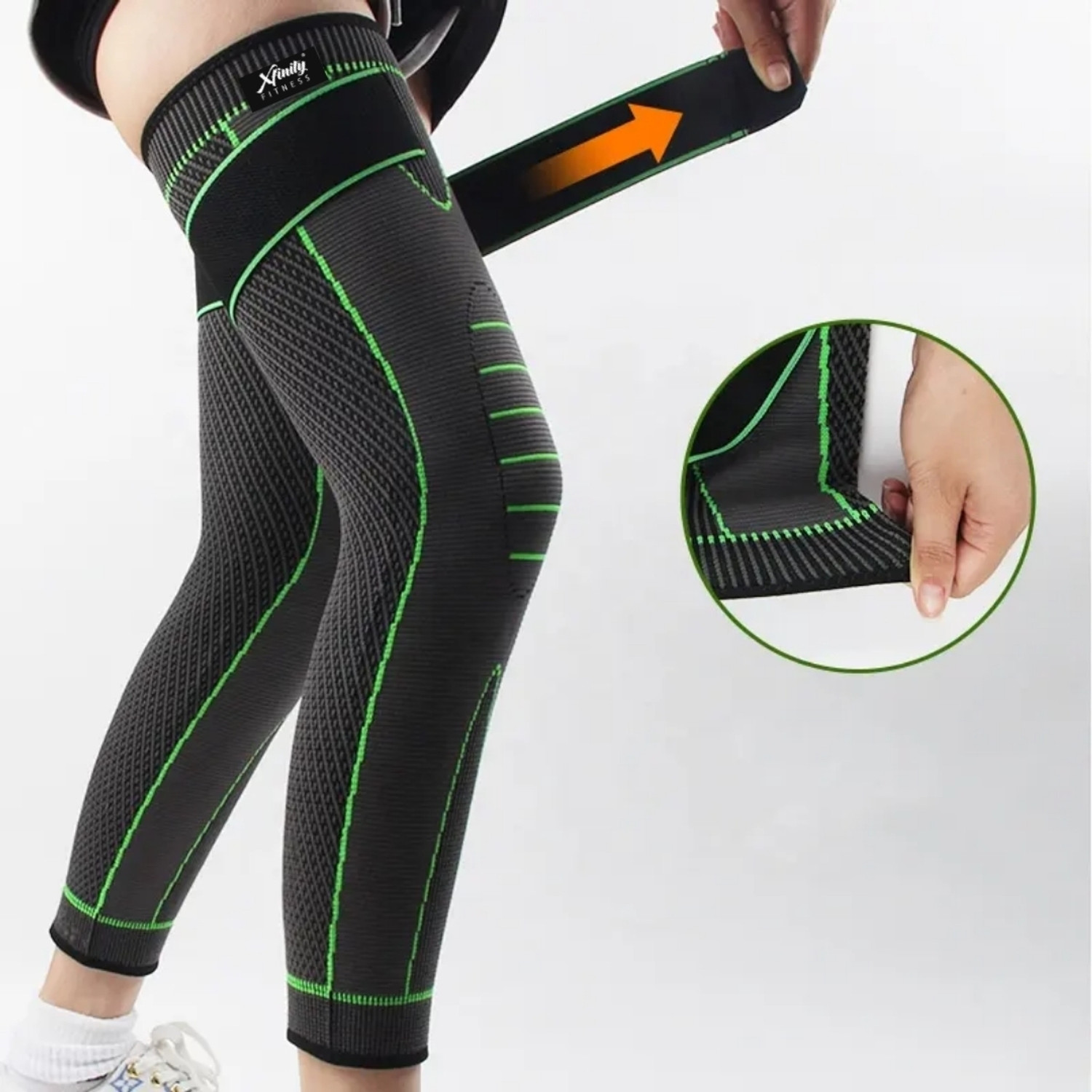 Xfinity Fitness Compression knee and calf sleeve cap support for men and women Knee Support Knee Support