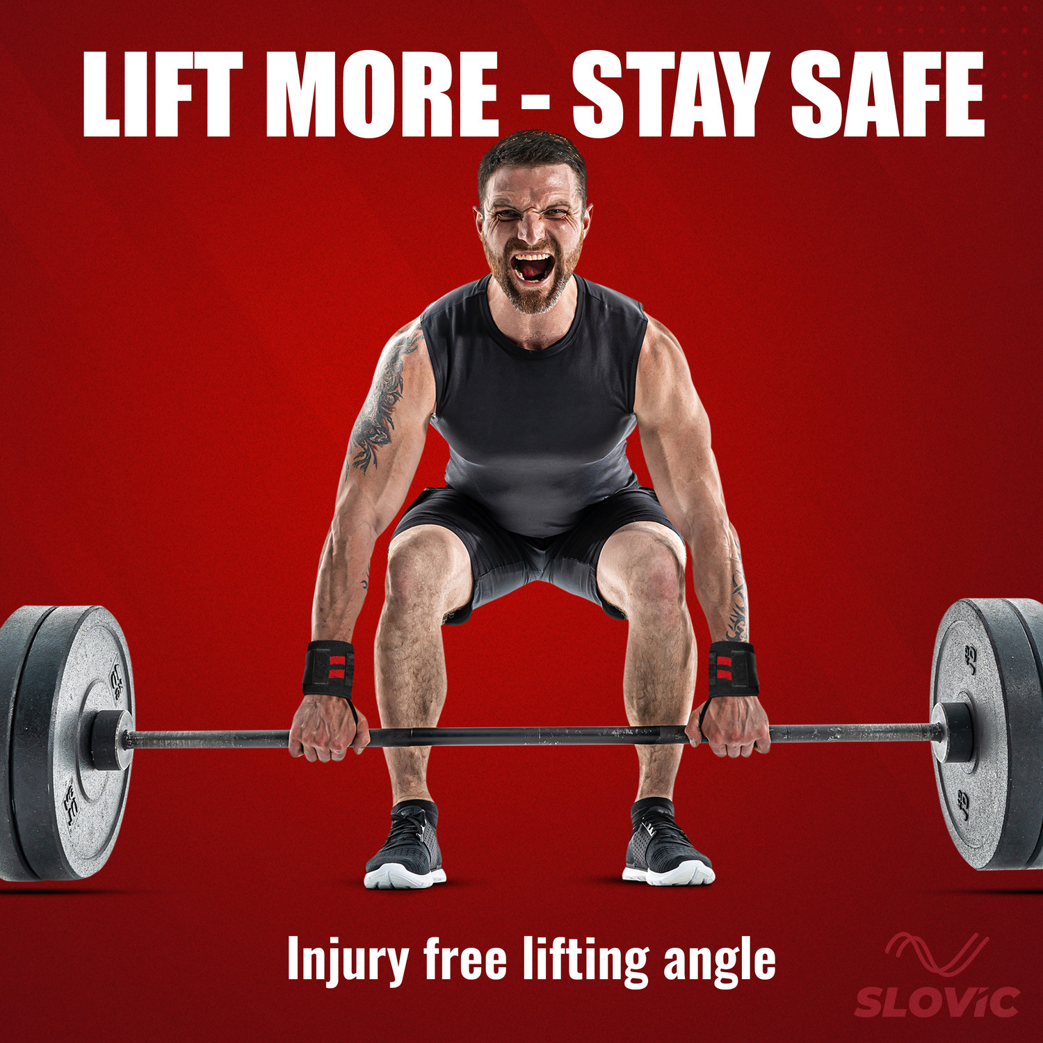 Image of SLOVIC Heavy-Duty Wraps for Gym Wrist Support