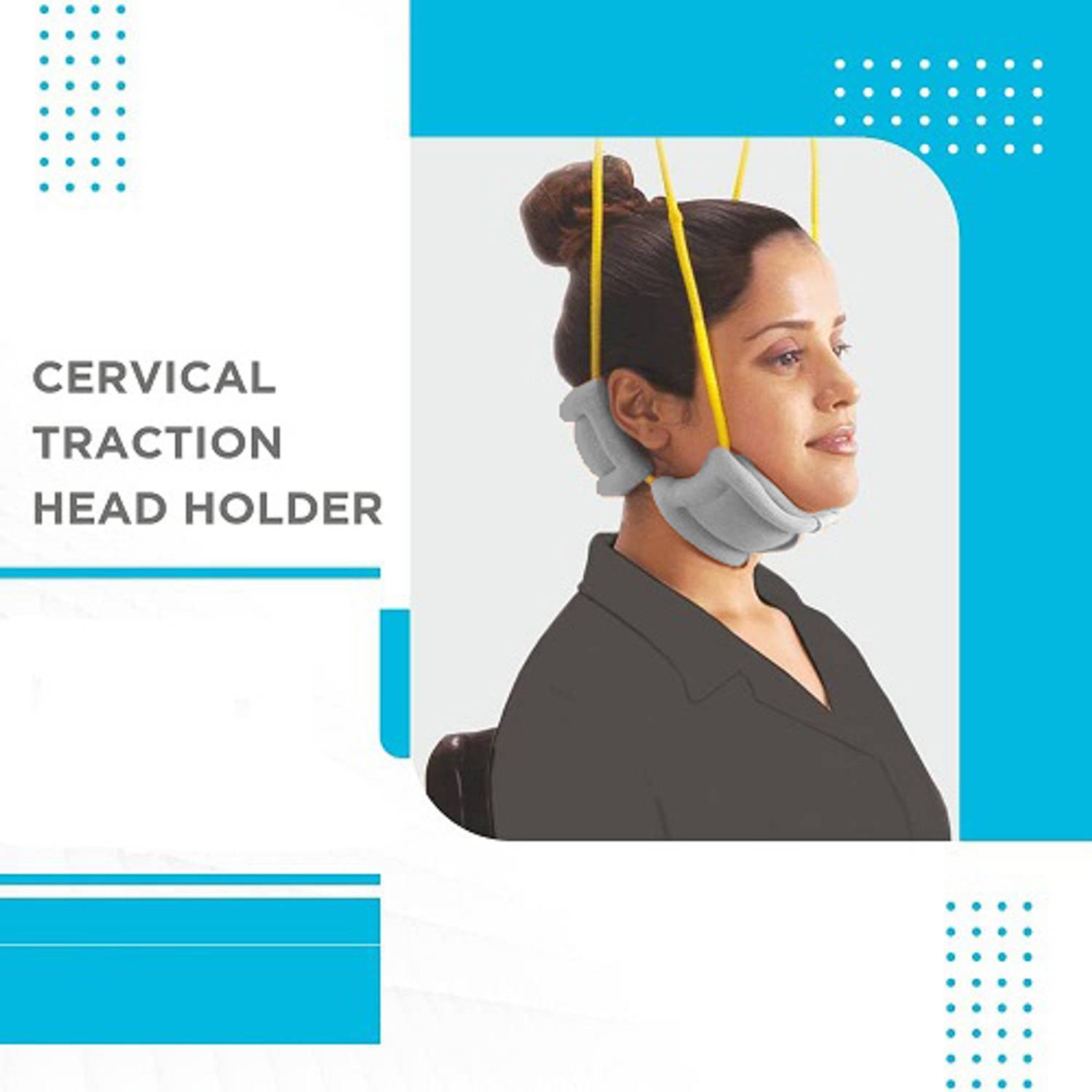 ORTHOPEDIST Cervical Neck Traction Head Holder Belt Neck Belt for Pain Relief Neck Support